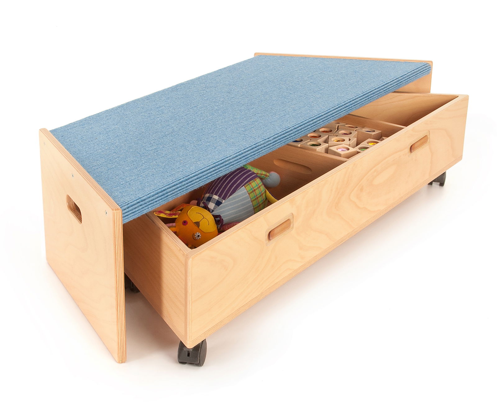 Rollkasten für Trapezpodest