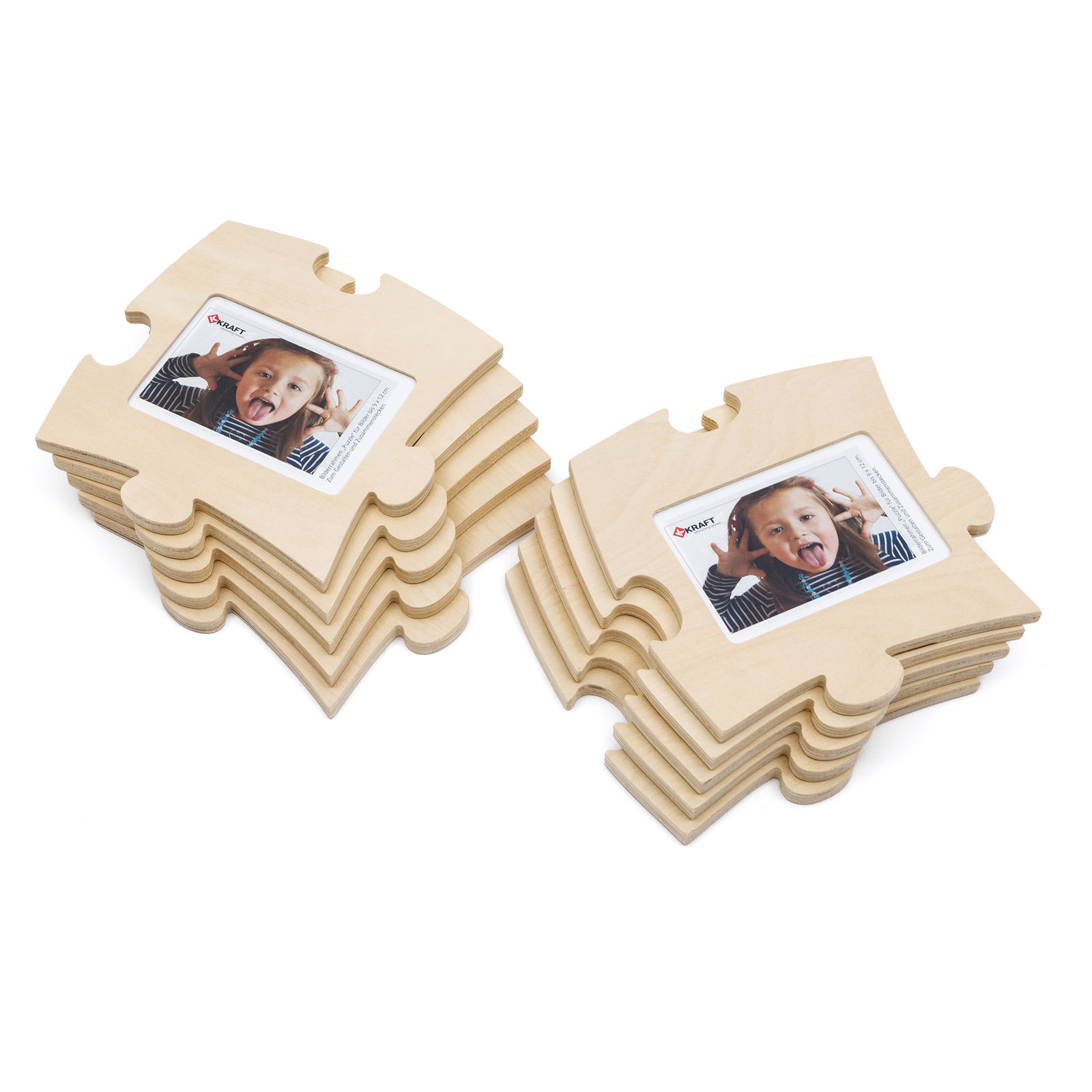 Marco de fotos de madera Puzzle