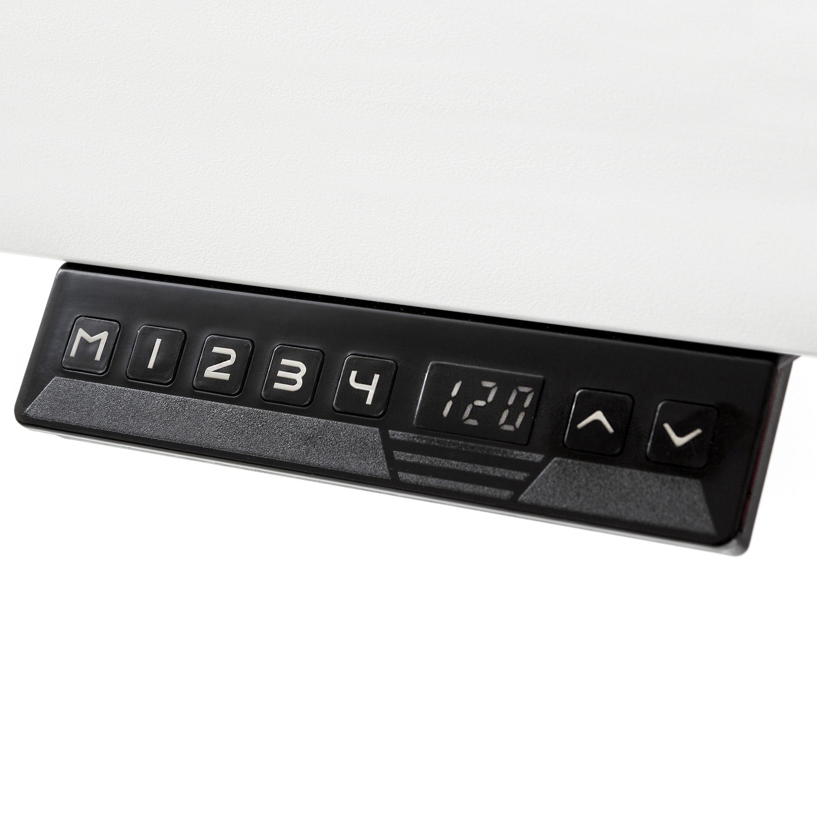 Elektrisch höhenverstellbarer Tisch, 140x80, weiß/weiß