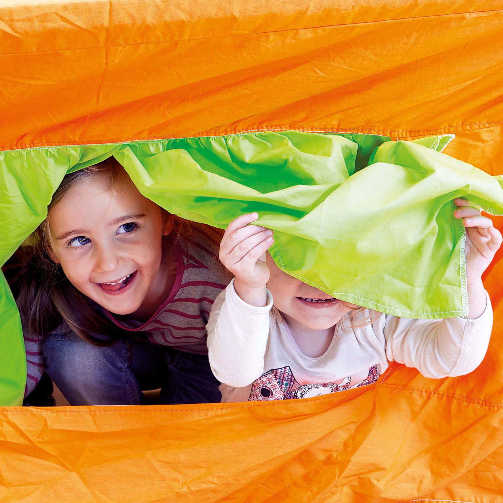 Bordtelt, 120x80 cm, oransje/grønn Bordtelt, 120x80 cm, oransje/grønn