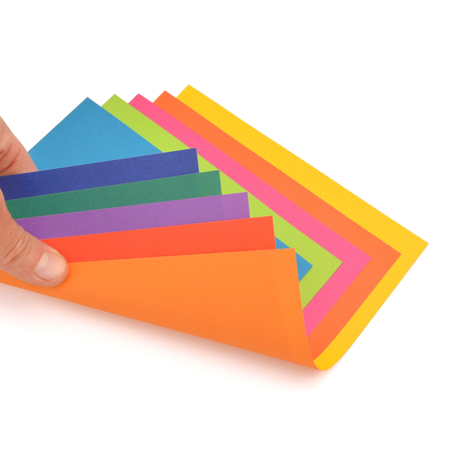 Faltblätter Duo-Color, 15x15cm, 80 Blatt, 5 Farben