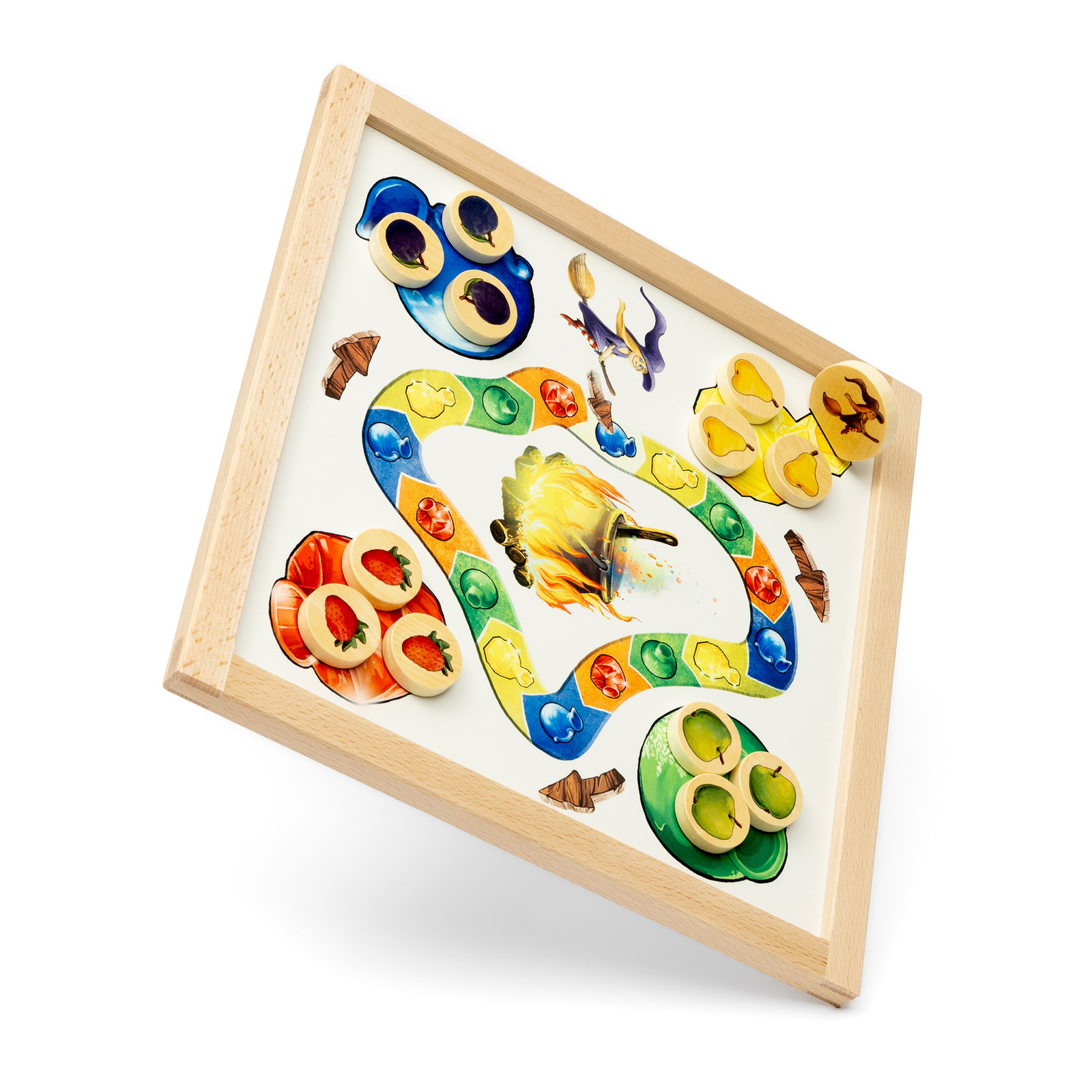 Hexe Xenia & Legefix, 2in1, in Holzbox Hexe Xenia & Legefix, 2in1, in Holzbox