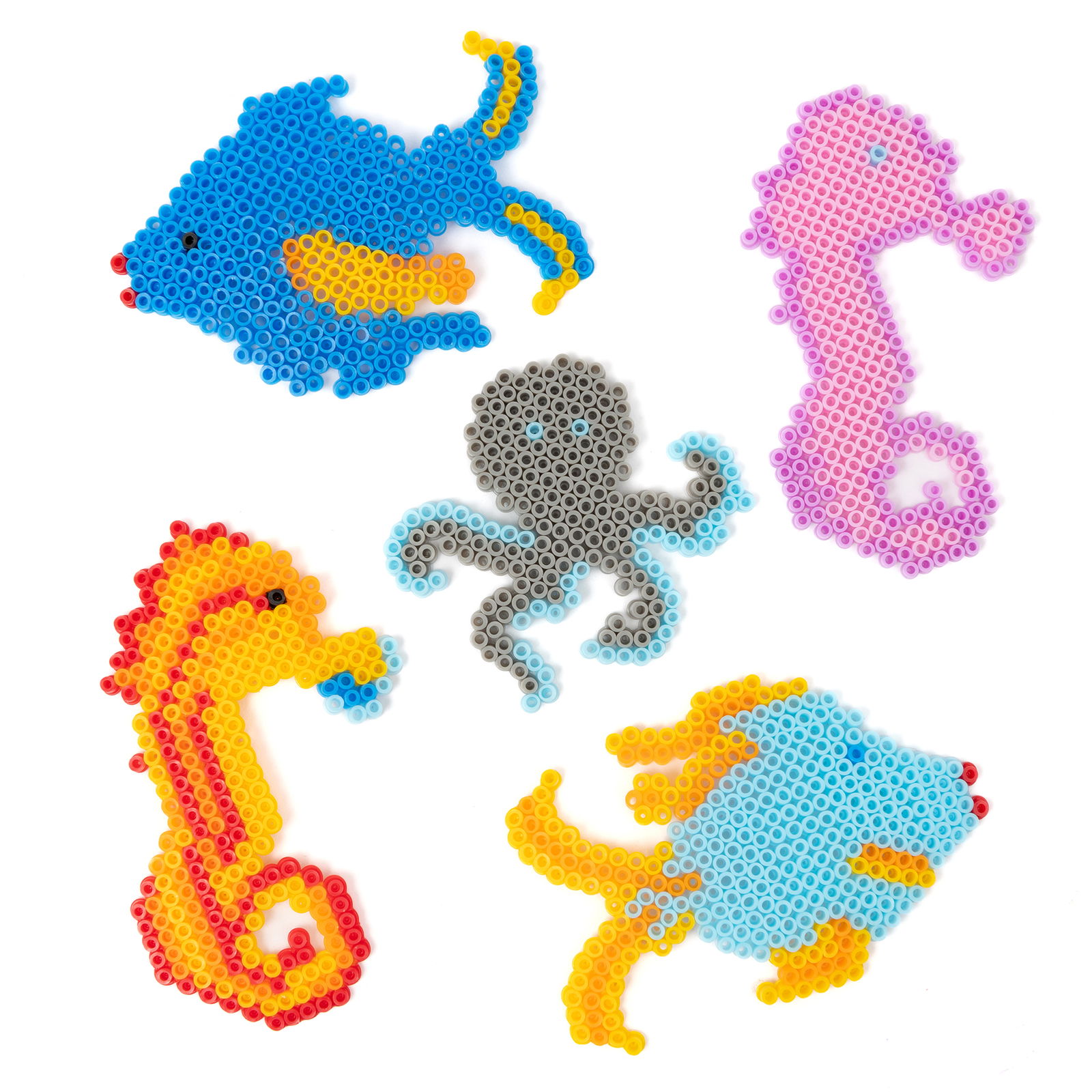 Placas para cuentas para planchar, set de 12 motivos Placas para cuentas para planchar, set de 12 motivos