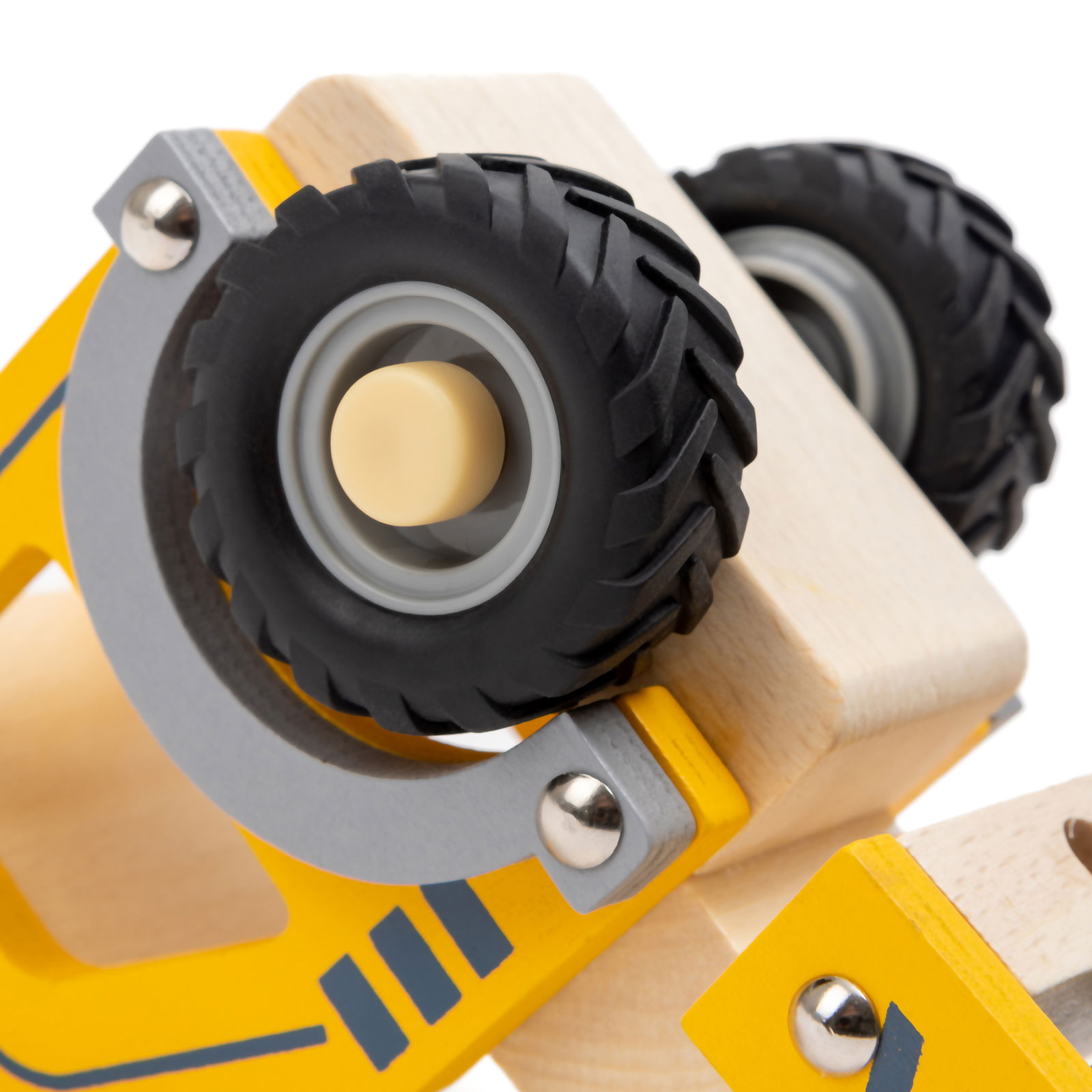 Baufahrzeuge aus Holz, 3er Set