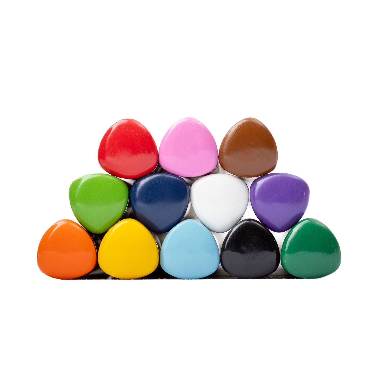 Dicke Buntstifte Dreikant, 12er Set, 12 Farben