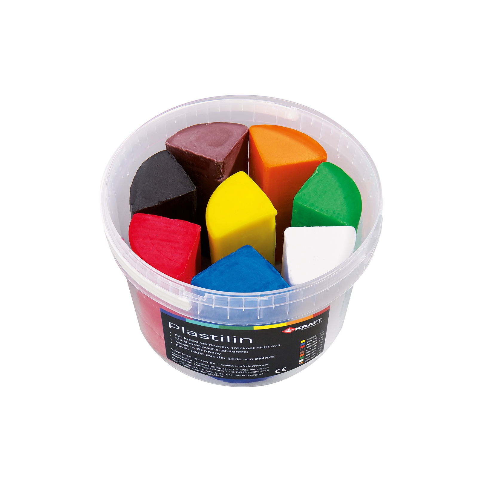 Plastilin Knete 2000g, 8-Farben-Set Plastilin Knete 2000g, 8-Farben-Set