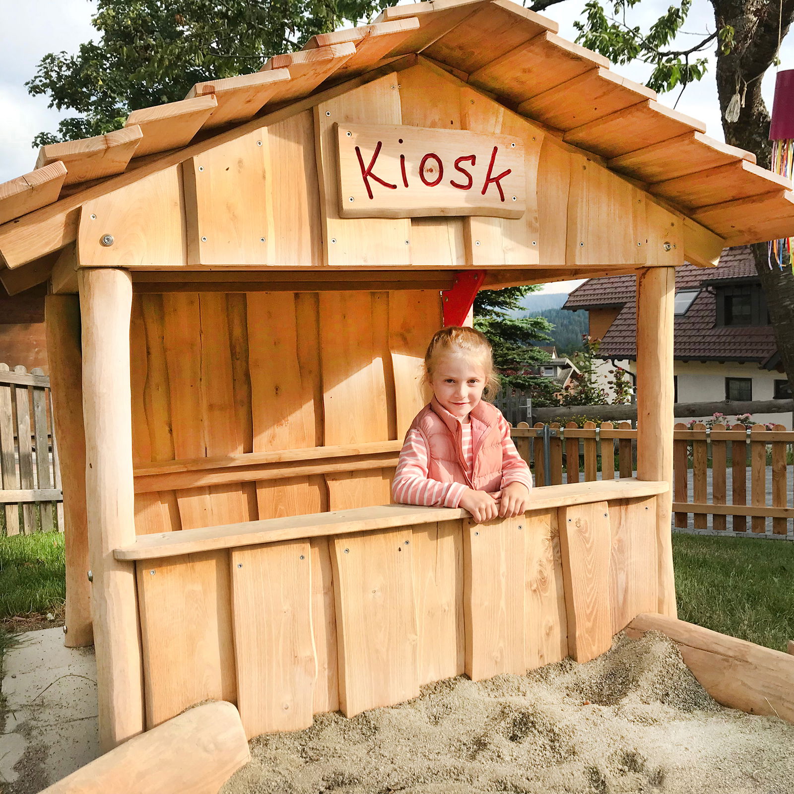 Spielhaus Kiosk für den Garten, Holz