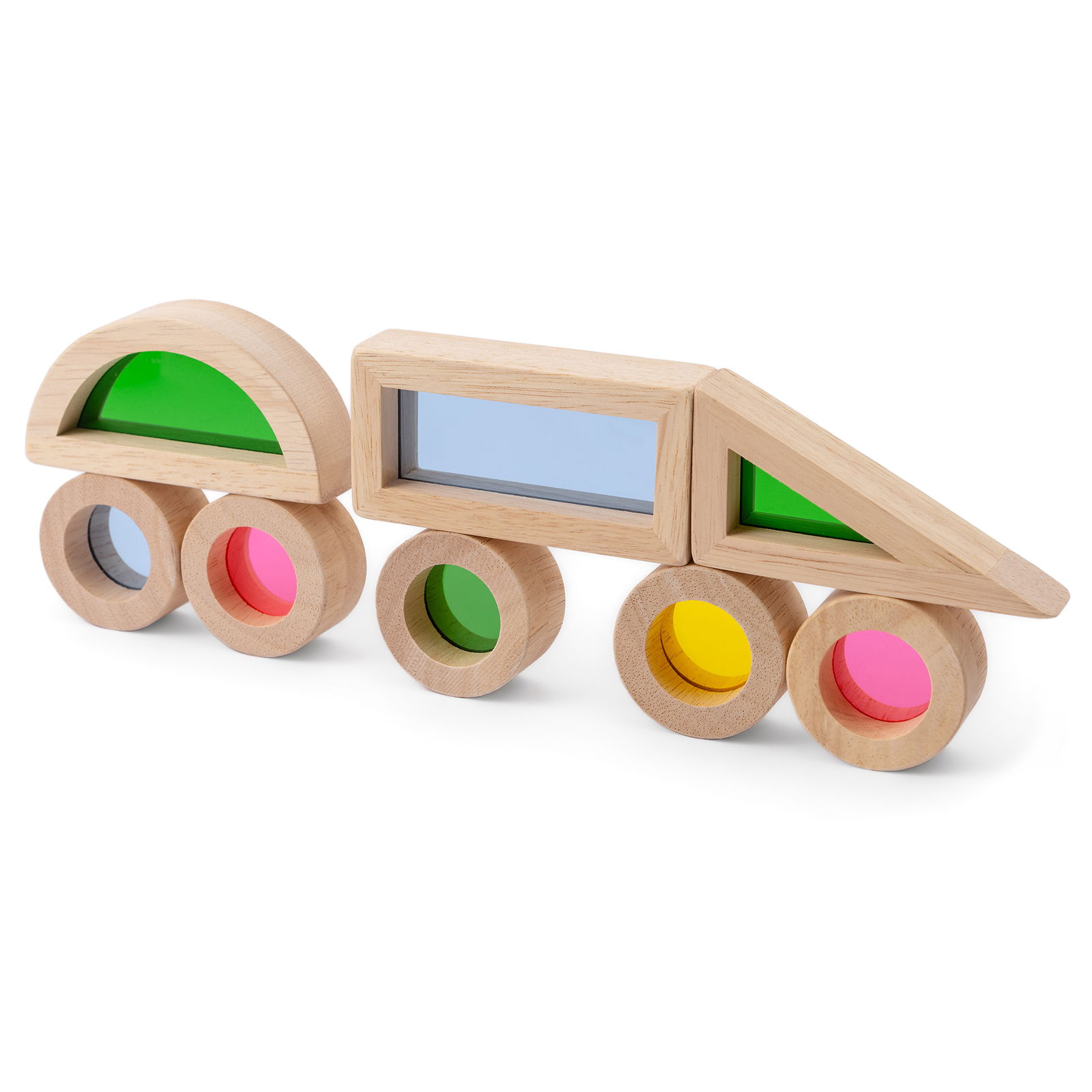 Geolook Klocki z okienkami, zestaw 40 sztuk Geolook Klocki z okienkami, zestaw 40 sztuk