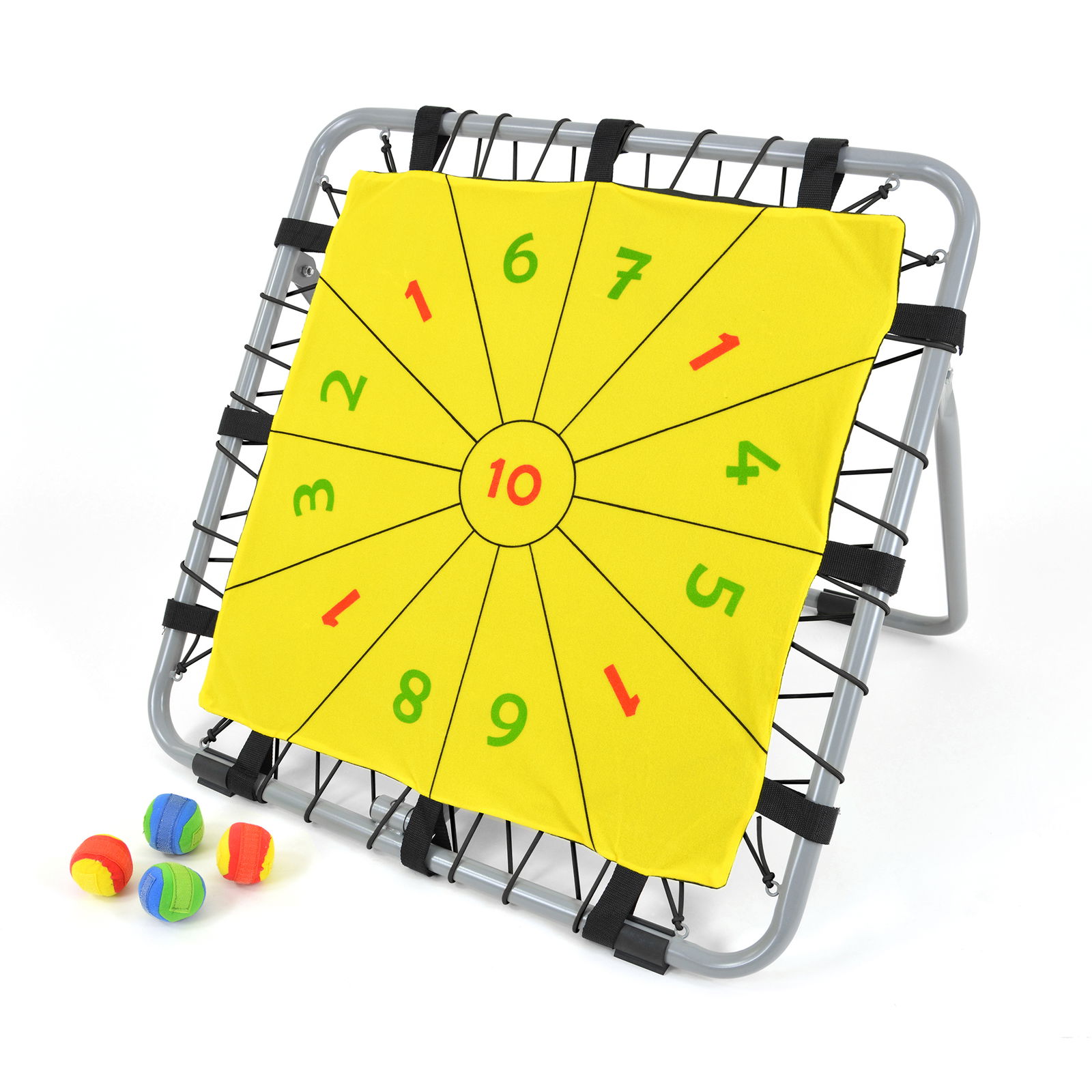 Tchoukball trainer & Velcro dart throwing game Tchoukball trainer & Velcro dart throwing game