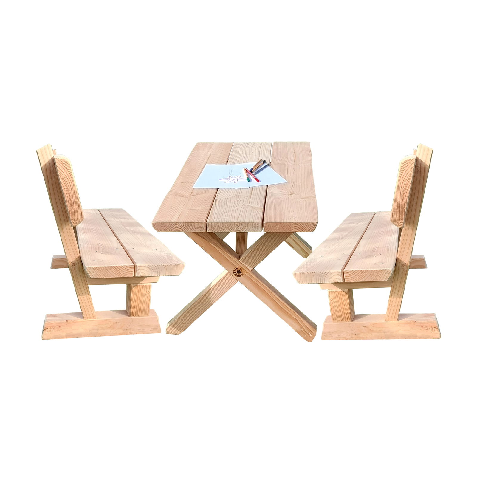 Gartengarnitur, Holz, Kindergarten