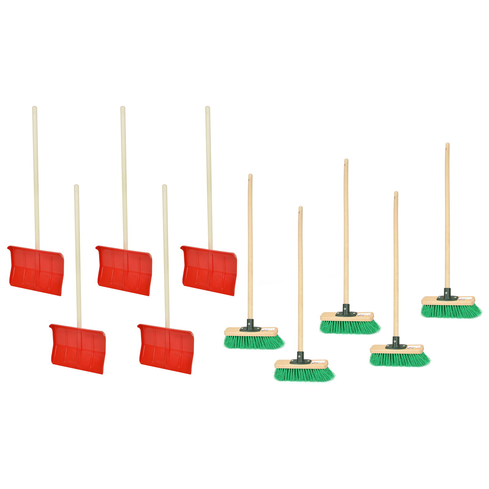 Pale da neve/Scopette (5 pezzi ciascuno)