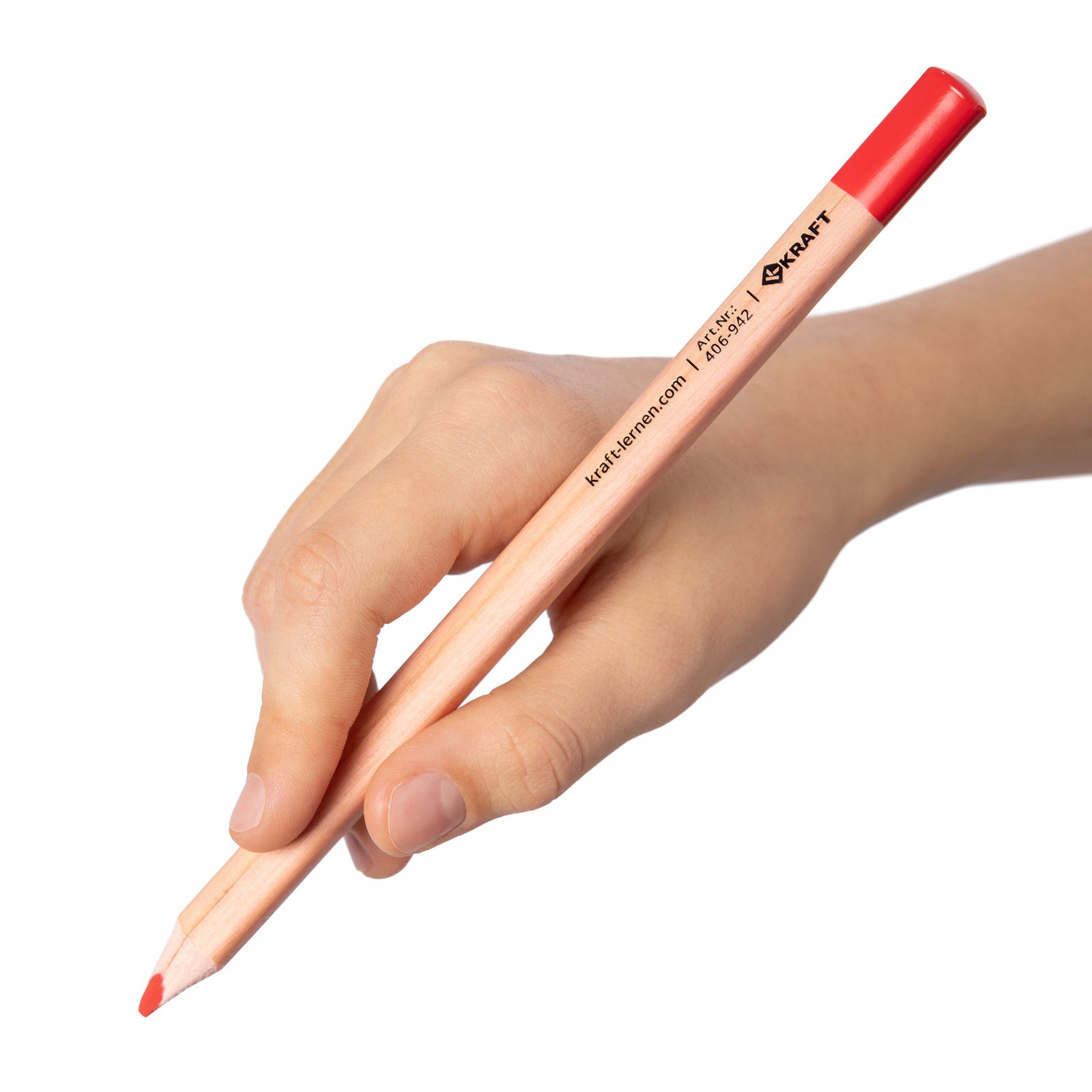 Dicke Buntstifte Dreikant, 12er Set, rot