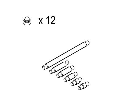 8850476 Schraubensatz für Bagger 625