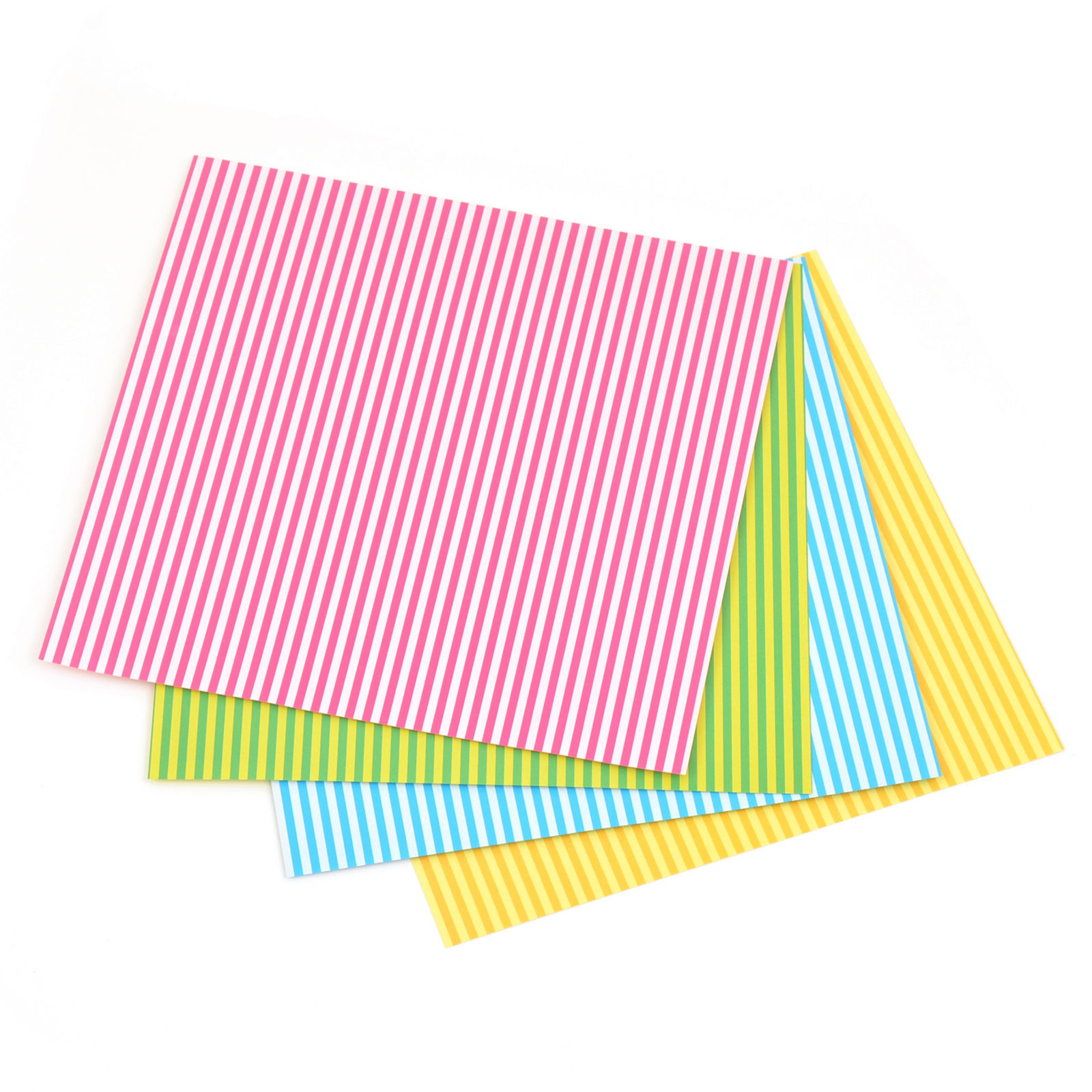 Origami Pünktchen u. Streifen, 20x20cm, 32 Blatt, 4 Far