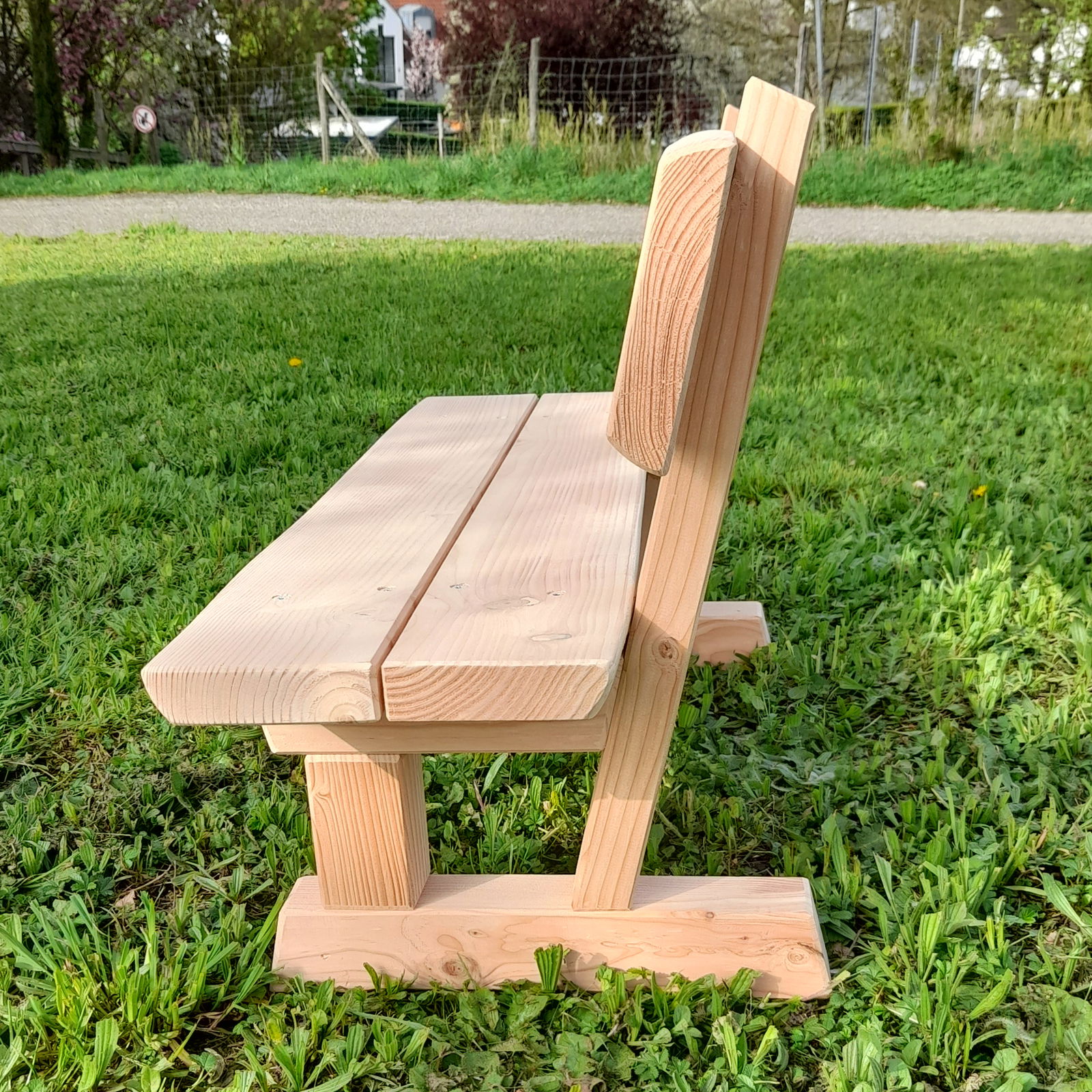 Vrtna klupa s naslonom, drvo, jaslice Vrtna klupa s naslonom, drvo, jaslice