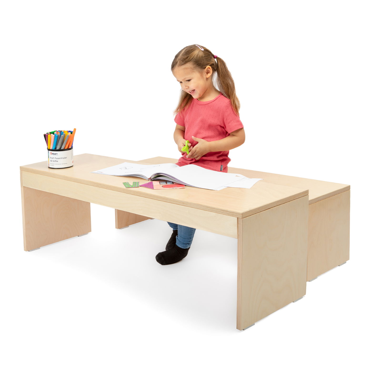 Stapelbänke, 3er Set