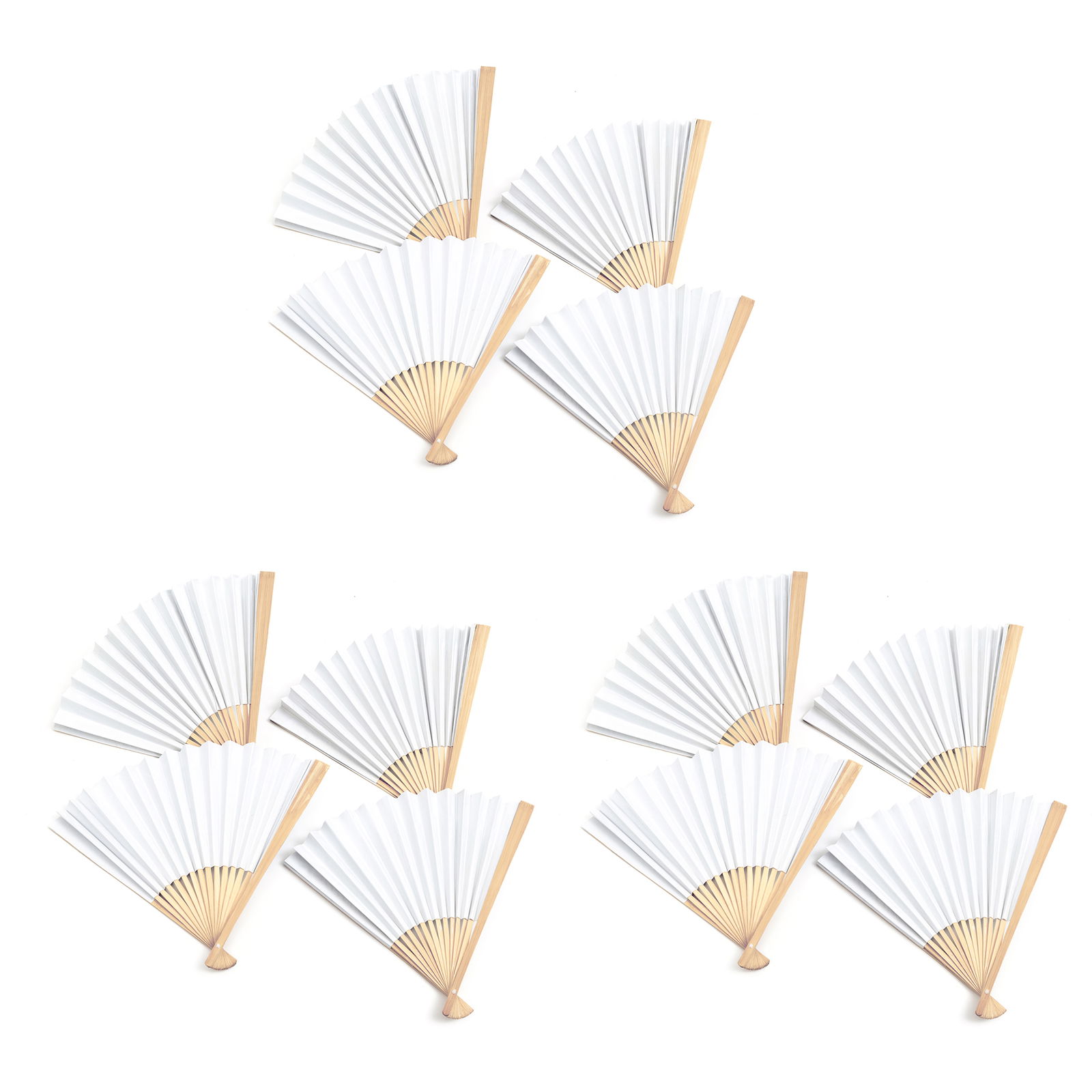 Lepezovi za bojanje, prazni, set od 12 komada Lepezovi za bojanje, prazni, set od 12 komada