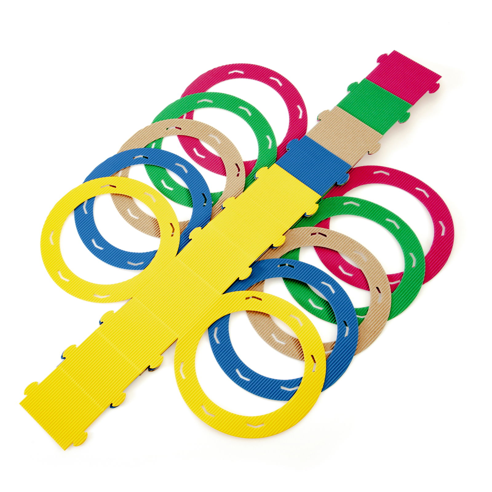 Lantern pack E-flute cardboard, 5-color set Lantern pack E-flute cardboard, 5-color set