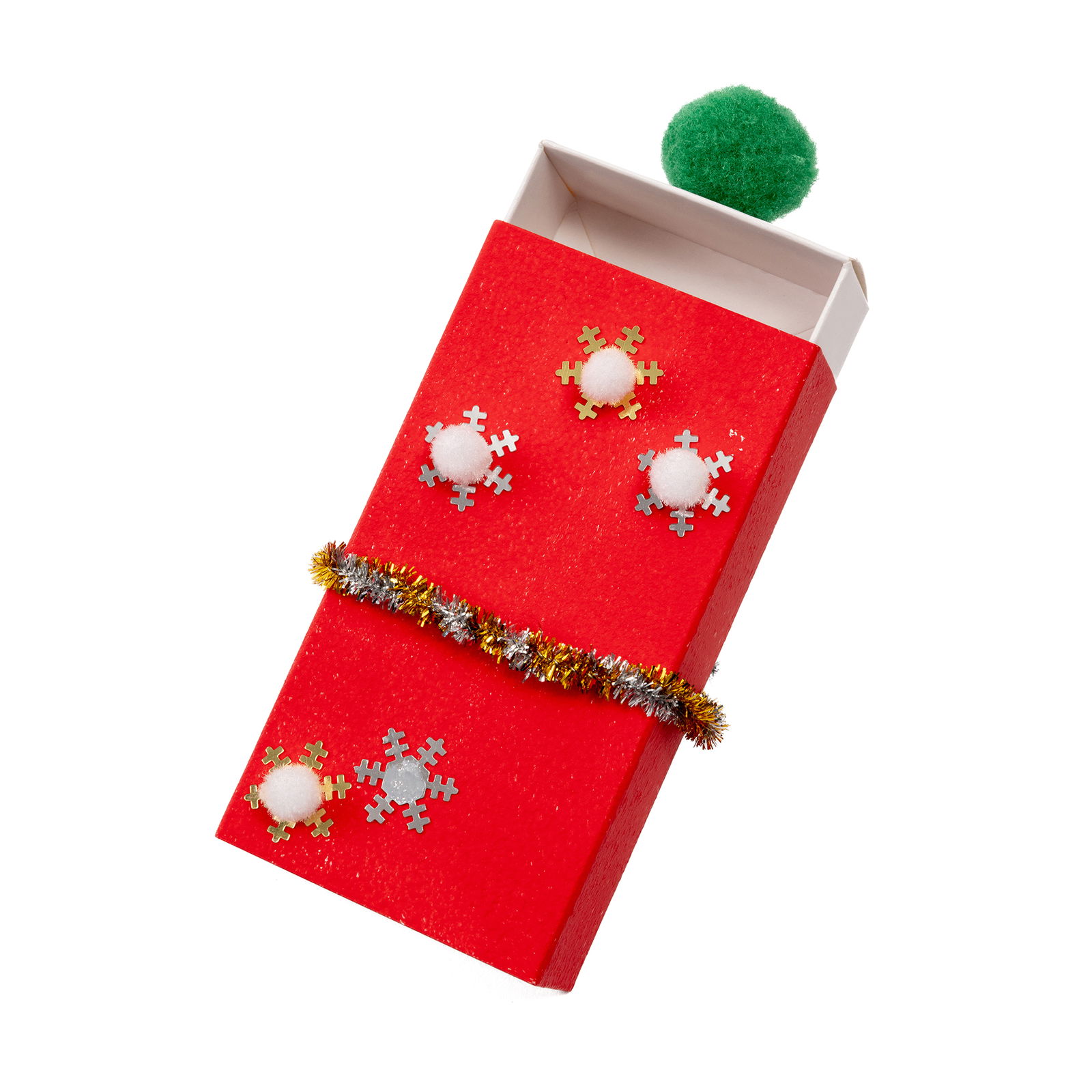 Krabičky na zápalky, bez potisku, bílé, M, balení po 10