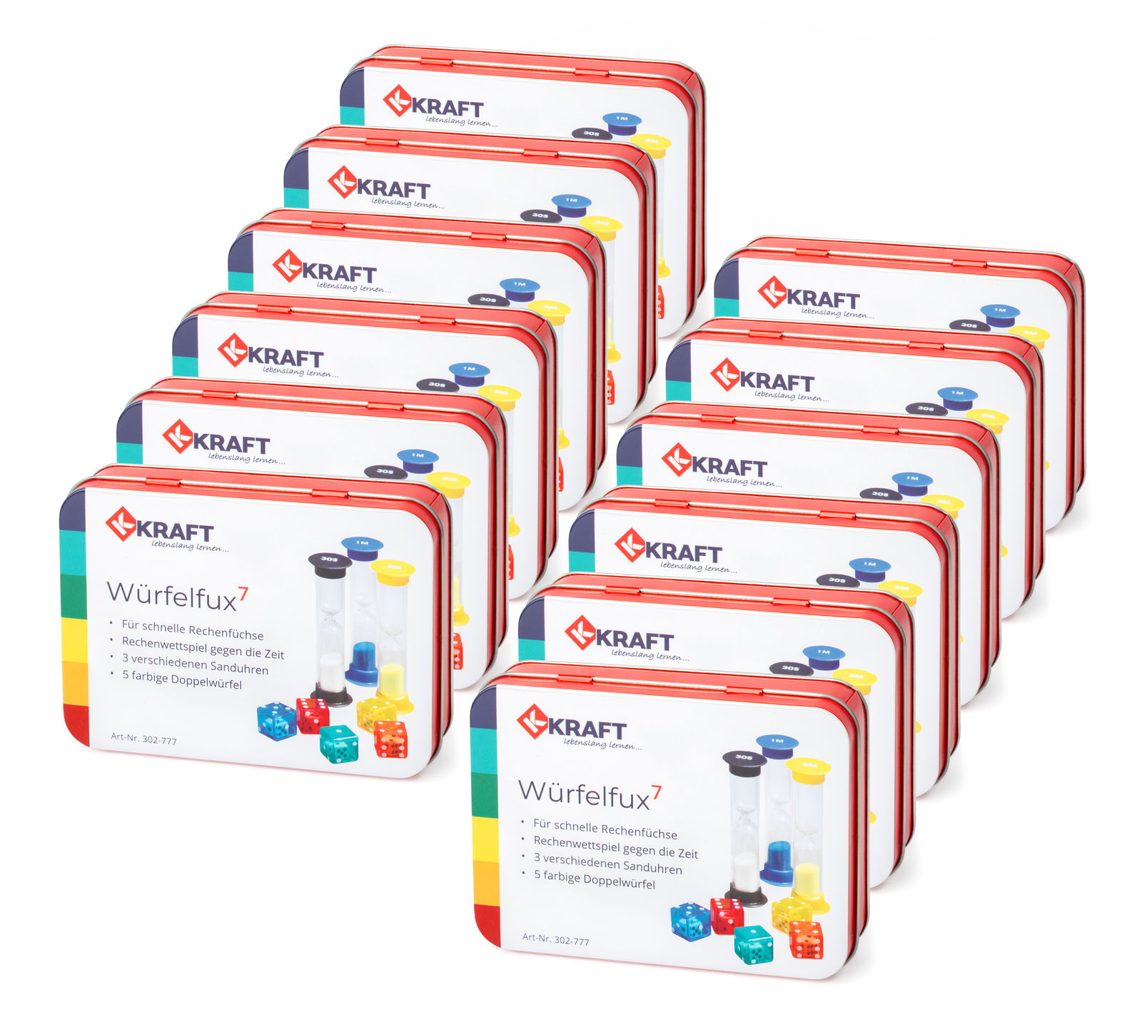 Würfelfux 7, lot de 12
