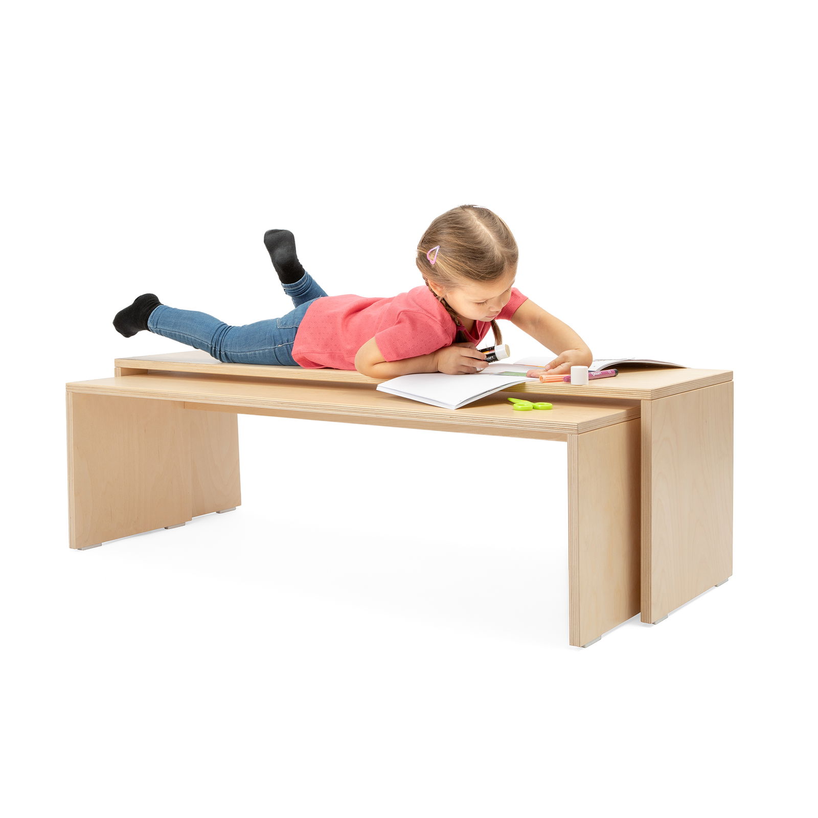 Naslagive klupe, set od 3 Naslagive klupe, set od 3