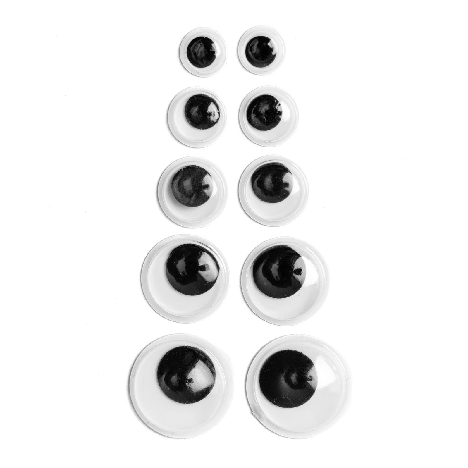 Ruchome oczka M, 5 rozmiarów, 500 sztuk Ruchome oczka M, 5 rozmiarów, 500 sztuk