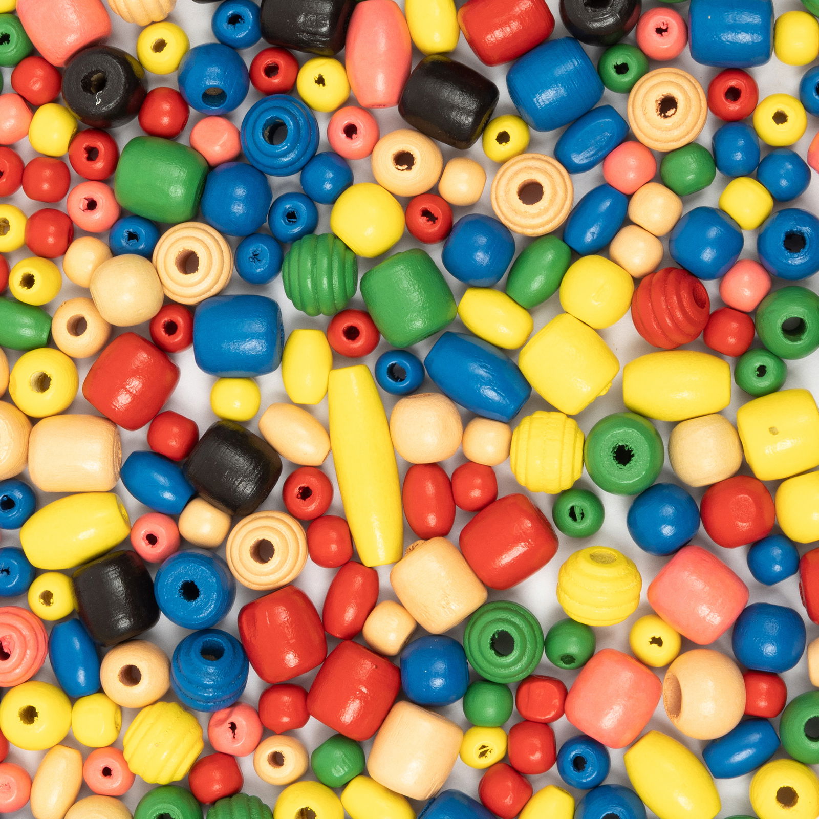 Drvene perle, 7 boja, 300 komada Drvene perle, 7 boja, 300 komada