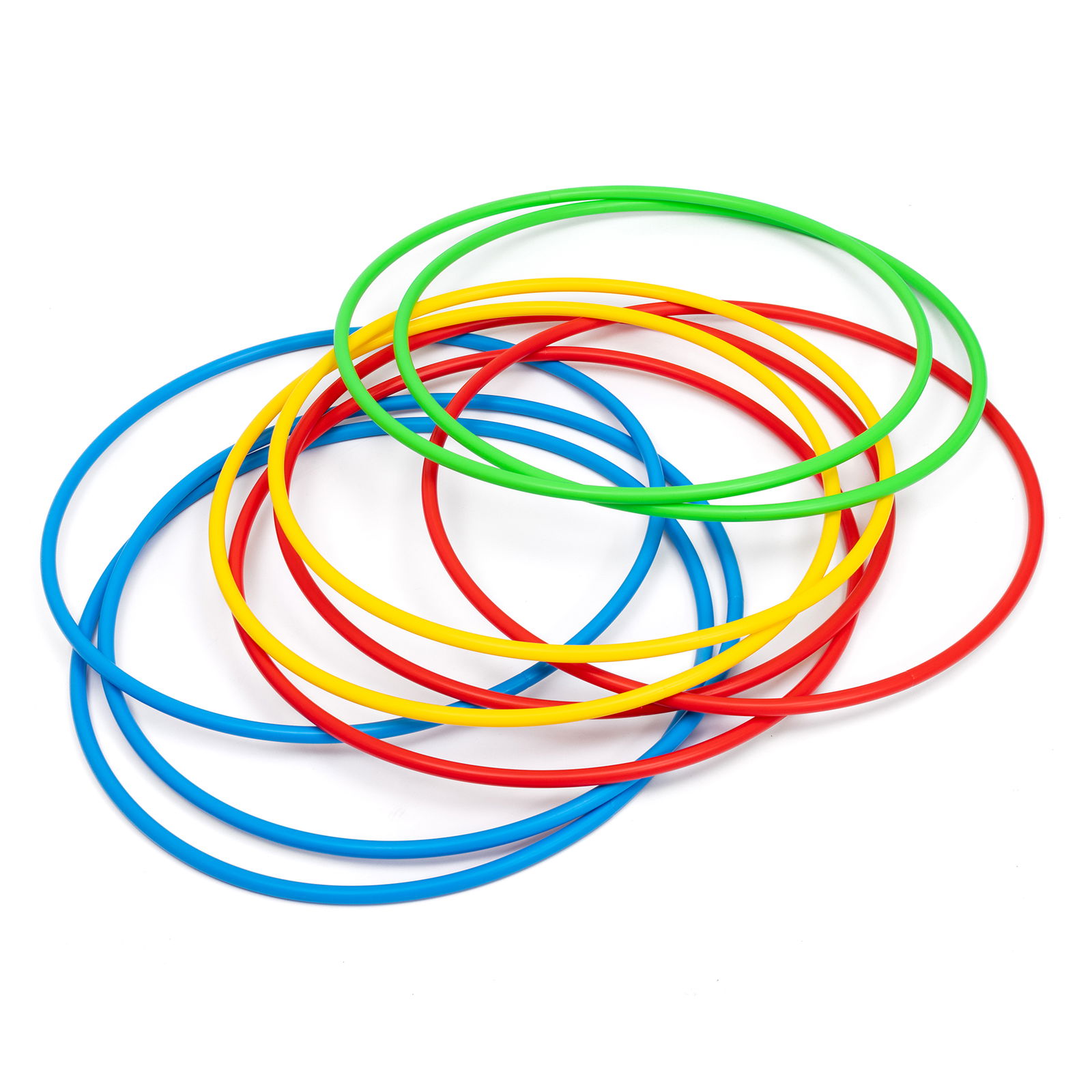 Hula Hoop Reifen, 70 cm, 10er Set, mit Tasche