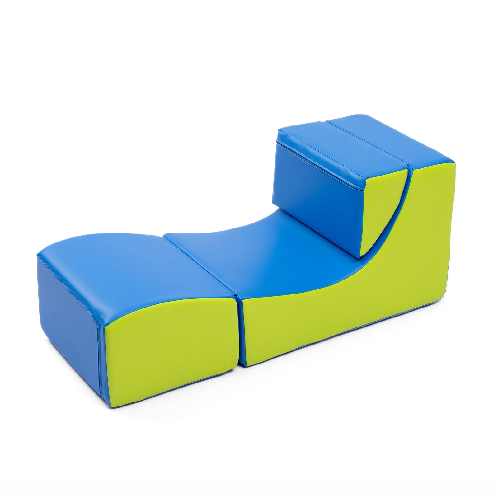 Chill Sessel, schmal, grün/blau