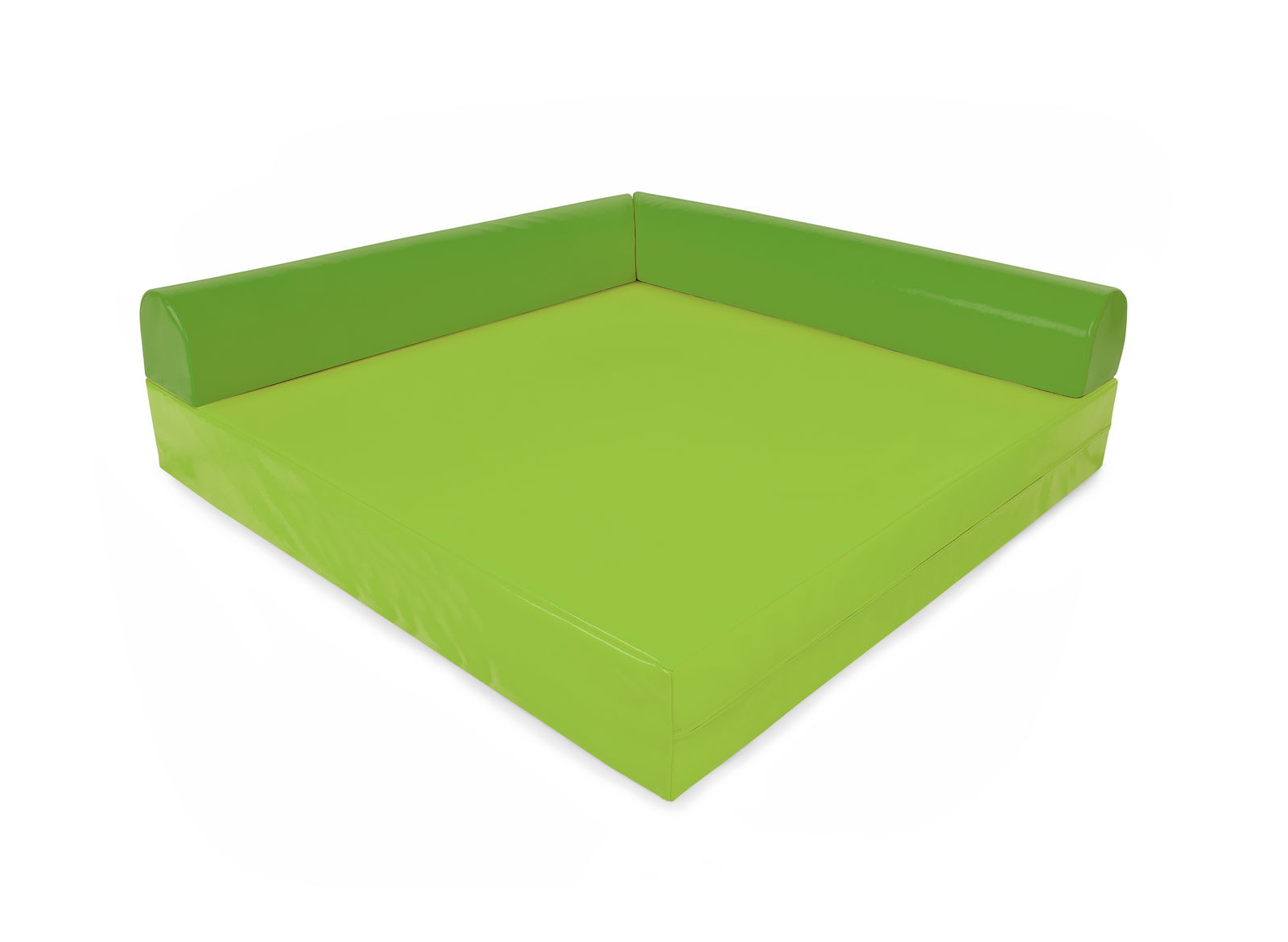 Kuschelecke Viereck 140x140x20, KL, grün/hellgrün