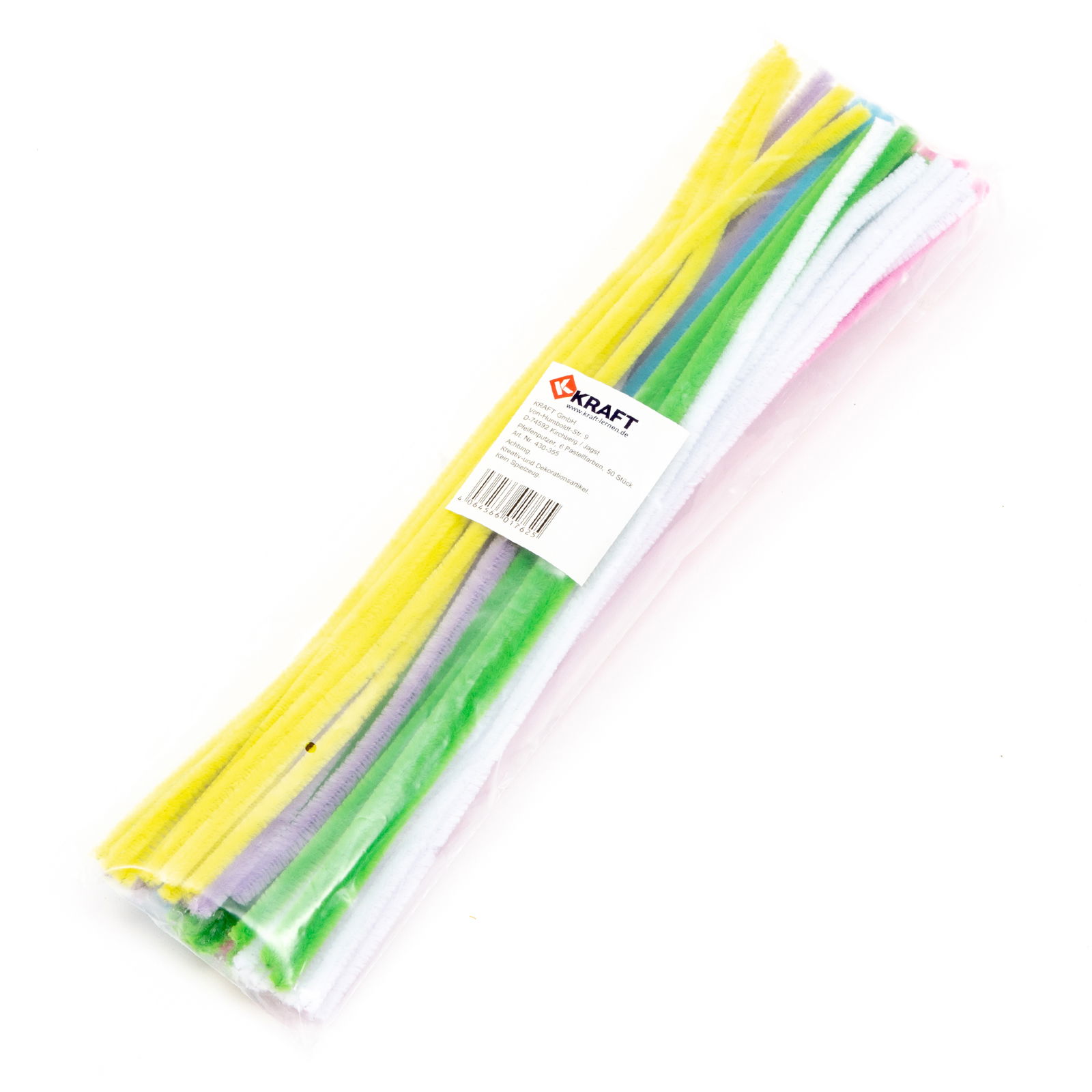 Pfeifenputzer, 6 Pastellfarben, 50 Stück