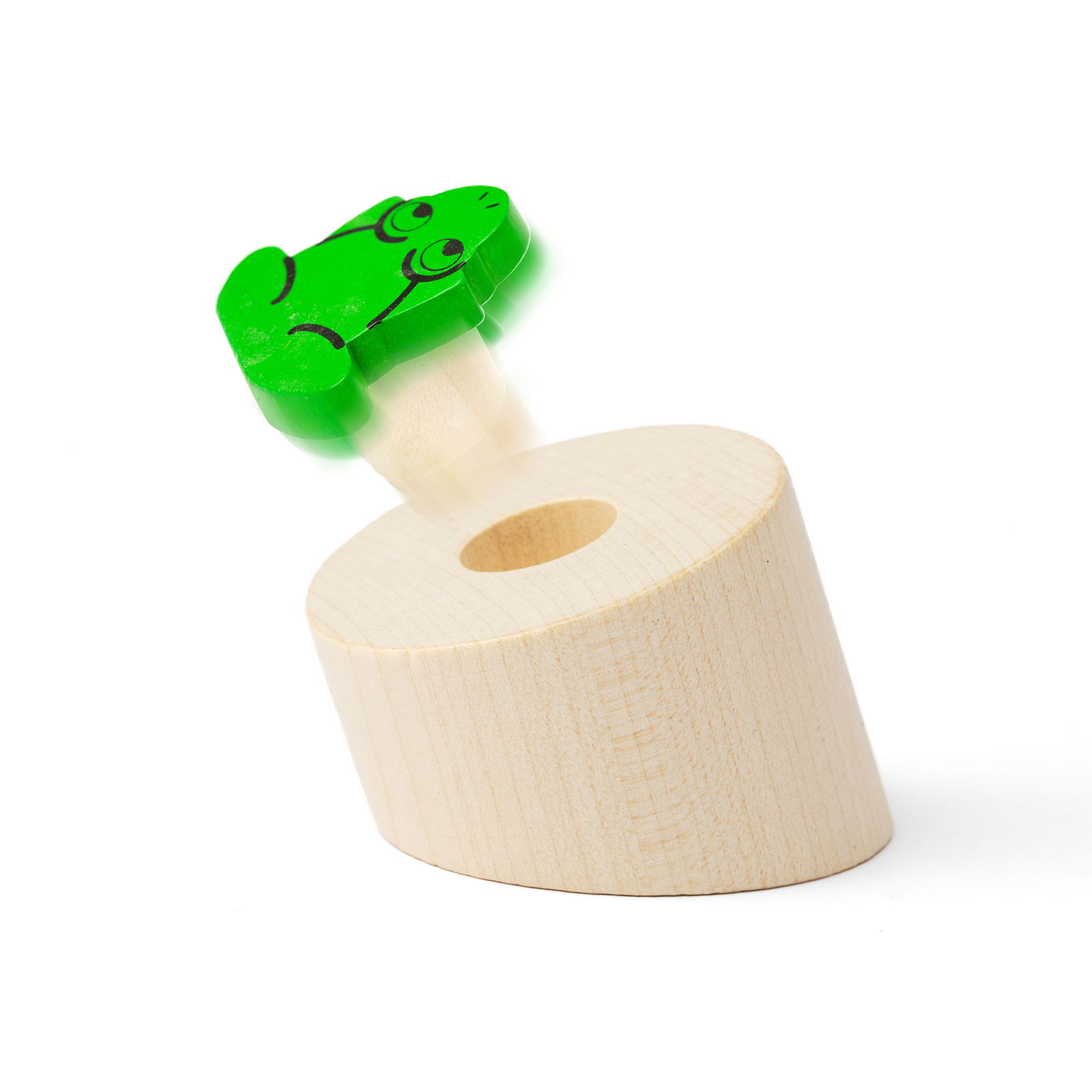 Rana saltarina & salto de longitud, 2 en 1, en caja de madera Rana saltarina & salto de longitud, 2 en 1, en caja de madera