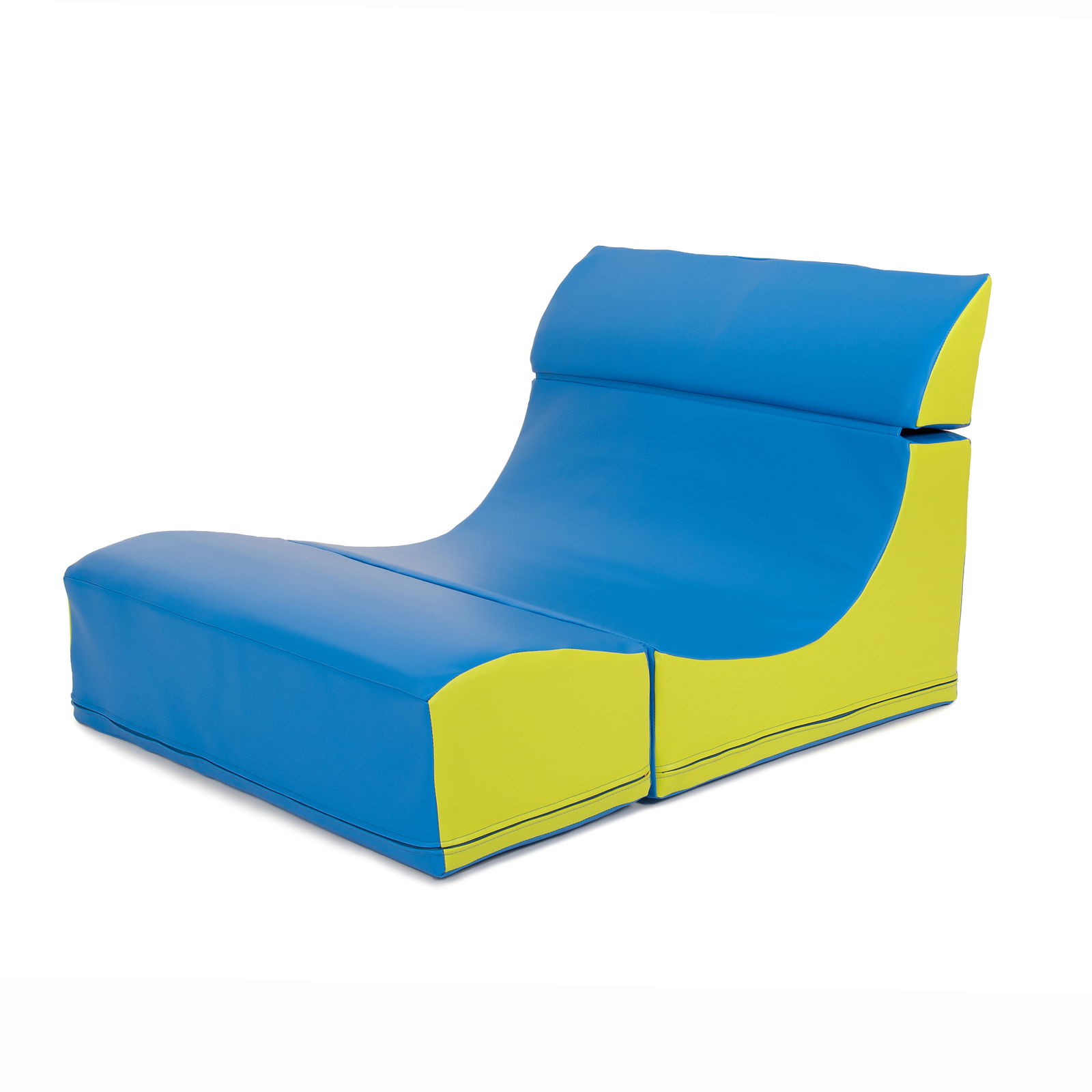 Chill Sessel, breit, grün/blau