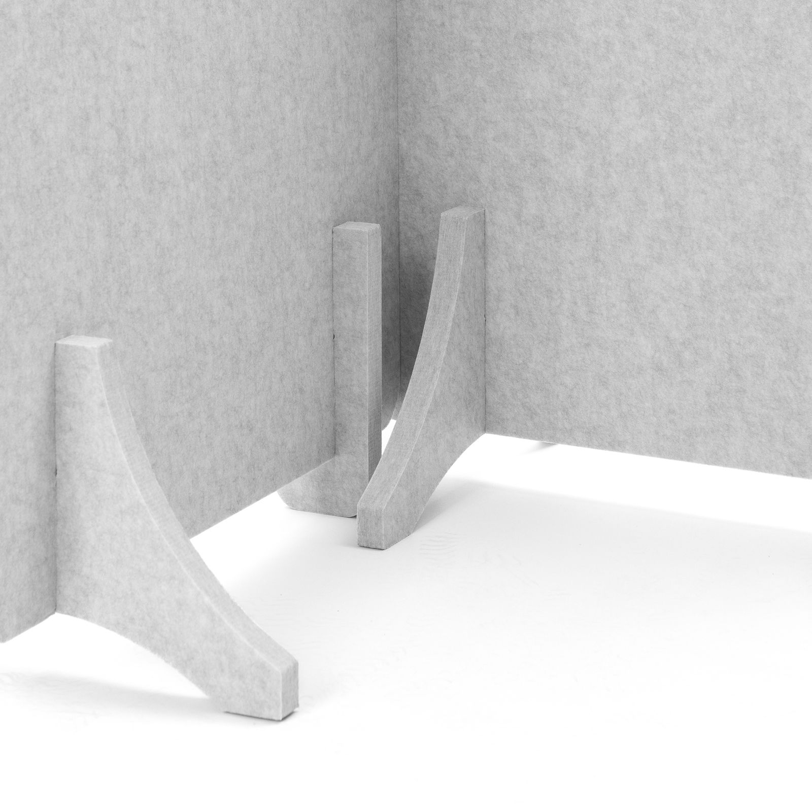 Clear soundproofing foot, narrow, light gray Clear soundproofing foot, narrow, light gray