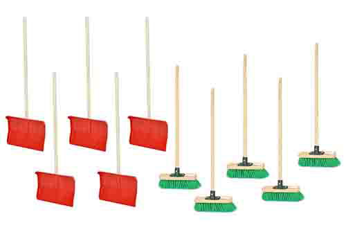 Schneeschaufel & Straßenbesen Profi für Kinder 5er Set