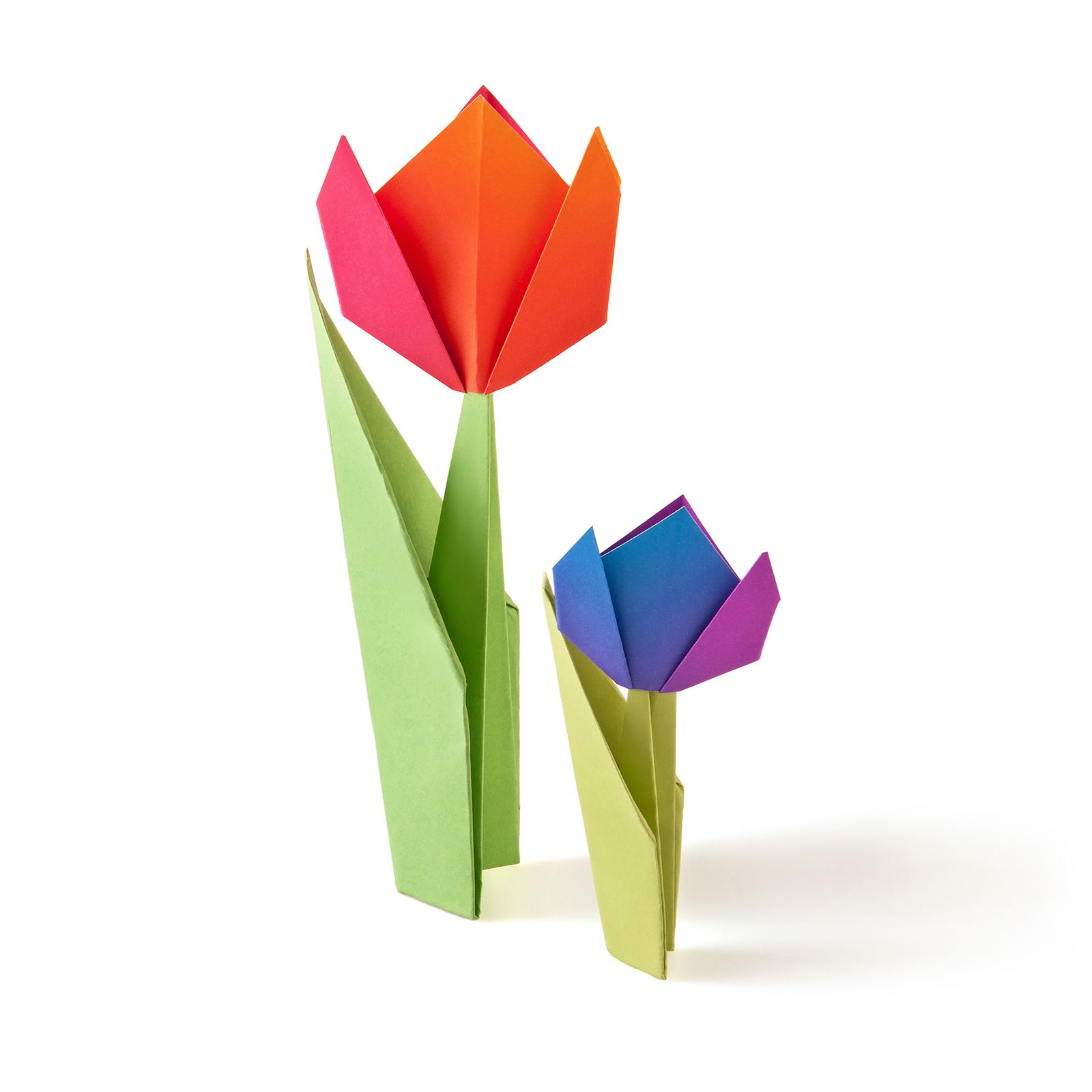 Faltblätter Duo-Color, 20x20cm, 80 Blatt, 5 Farben