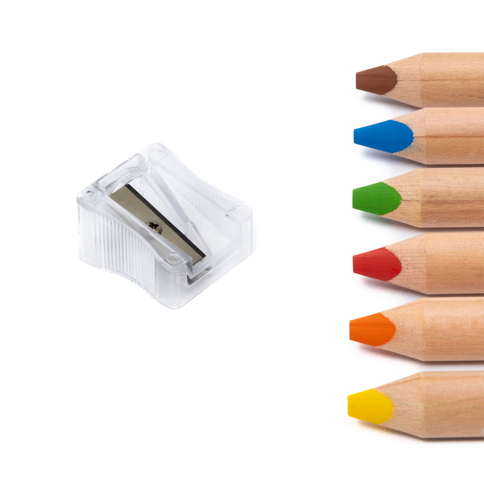 M4 Jumbo Buntstifte, 36er Set, mit 6 Spitzer in Holzbox