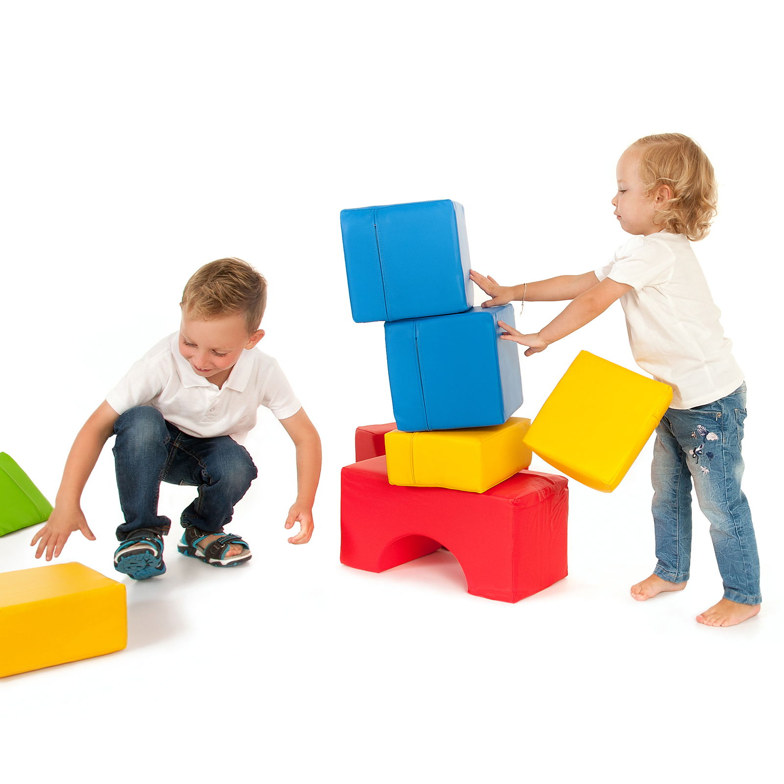 Schaumstoff Bausteine XL, 11er Set, inkl. Tasche Schaumstoff Bausteine XL, 11er Set, inkl. Tasche