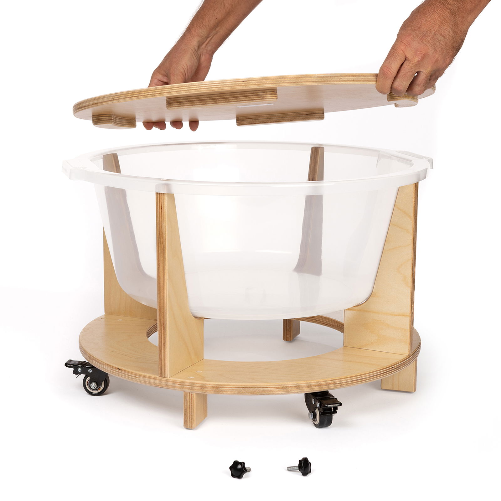 KRAFT Spielinsel inkl. Tischplatte, Sinnes- und Experimentierwanne