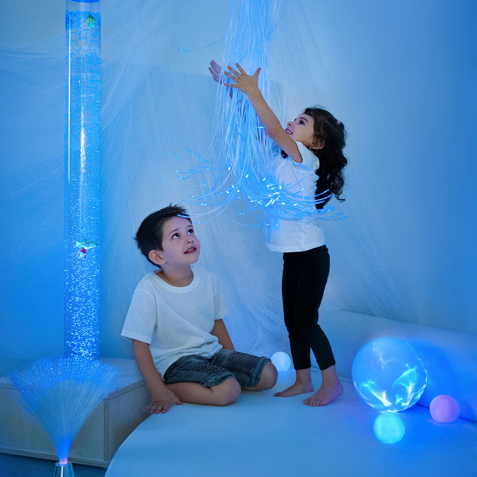 Fiber optic strands with projector, the professional set Fiber optic strands with projector, the professional set