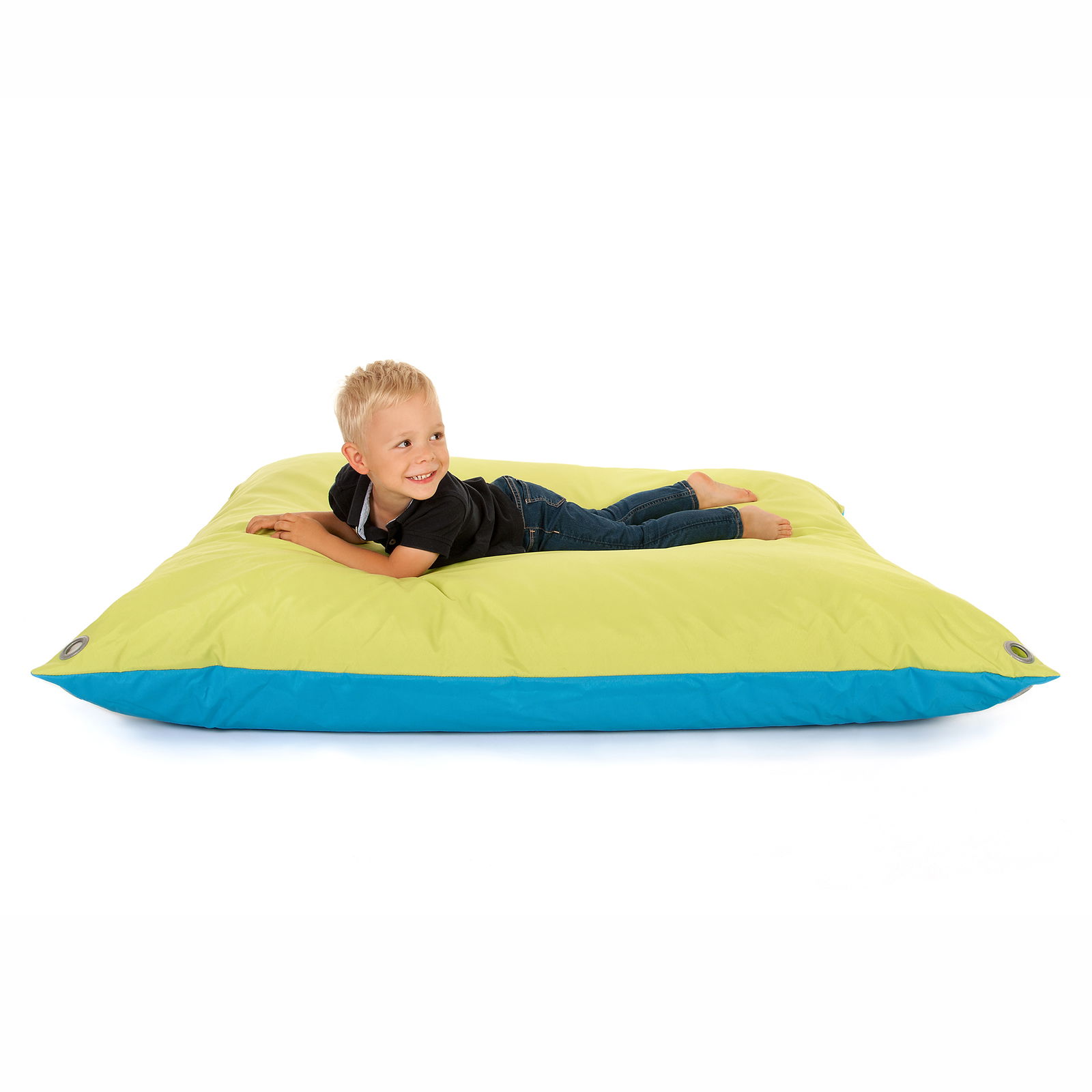 Sitzsack XL, Riesensitzkissen, blau/grün Sitzsack XL, Riesensitzkissen, blau/grün