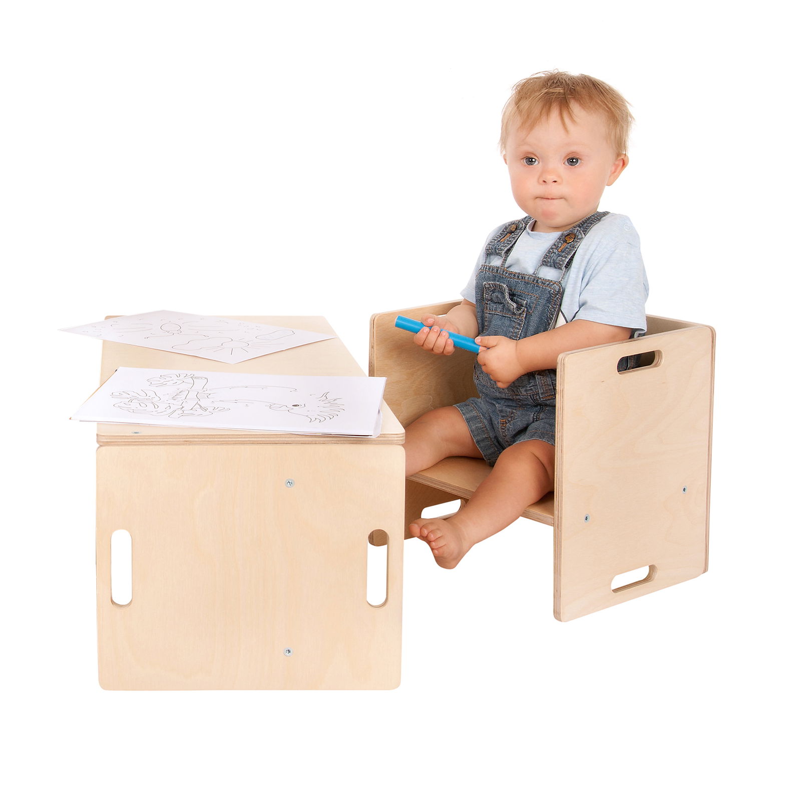 Wendehocker aus Holz, Krippe