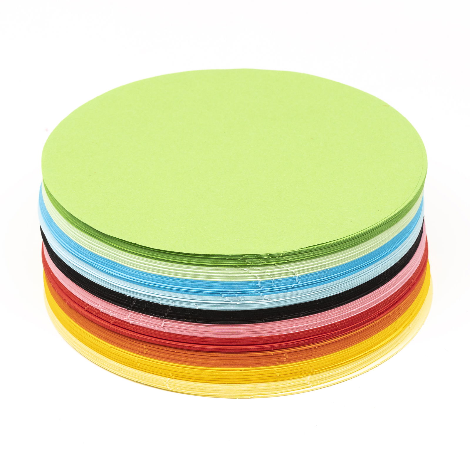 Okrogli prepogljivi listi 12 cm, 500 listov, 10 barv Okrogli prepogljivi listi 12 cm, 500 listov, 10 barv