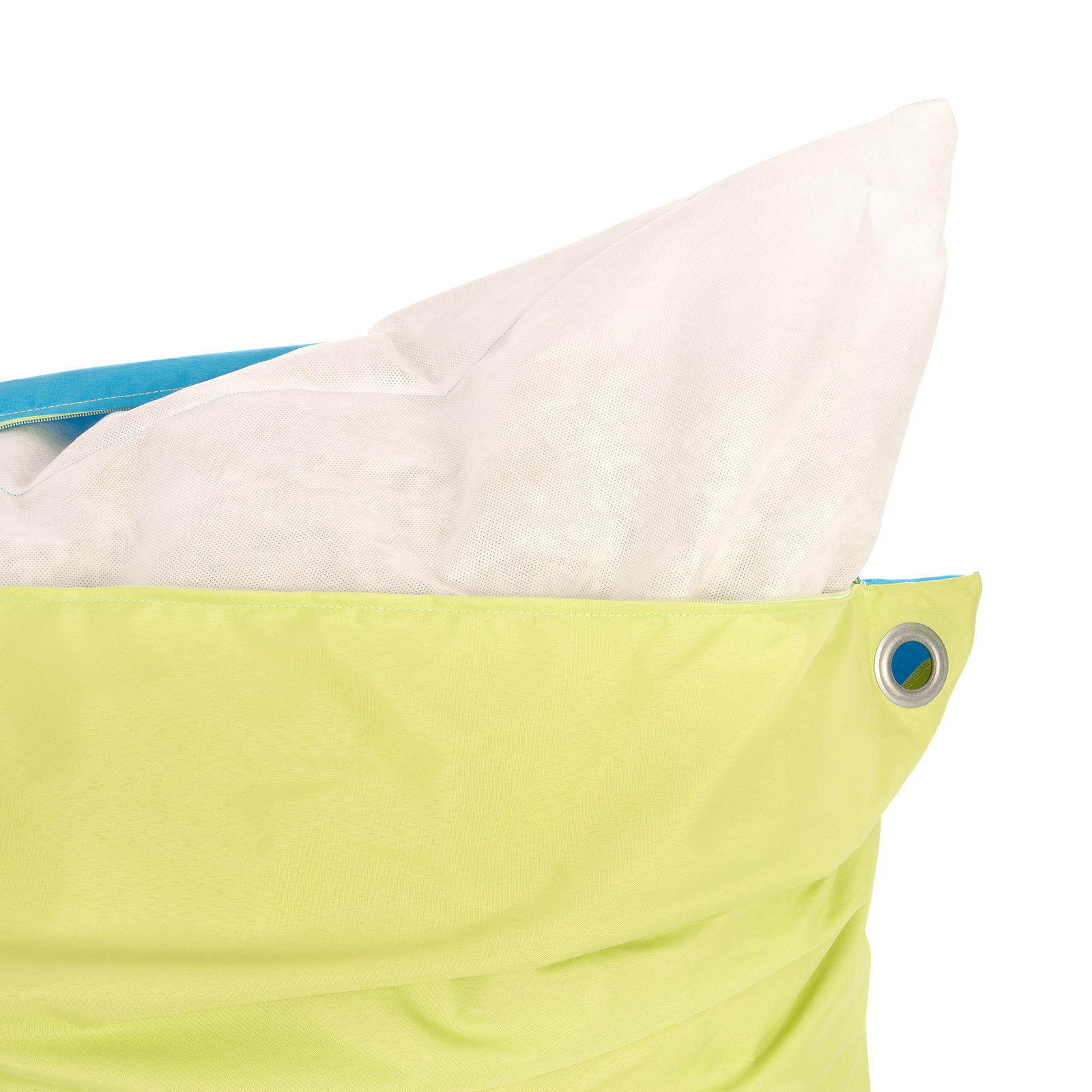 Sitzsack XL, Riesensitzkissen, blau/grün