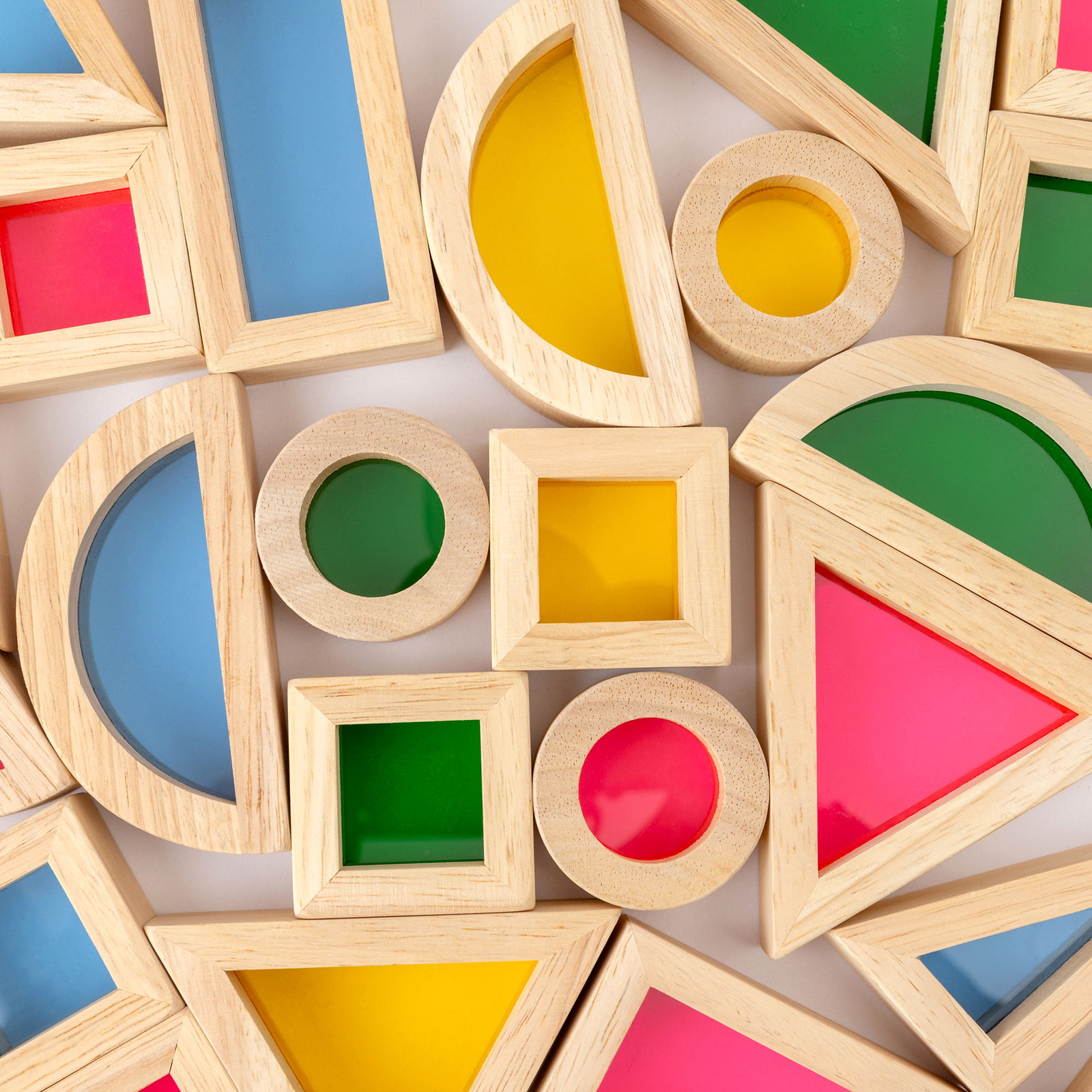 Geolook Klocki z okienkami, zestaw 40 sztuk Geolook Klocki z okienkami, zestaw 40 sztuk