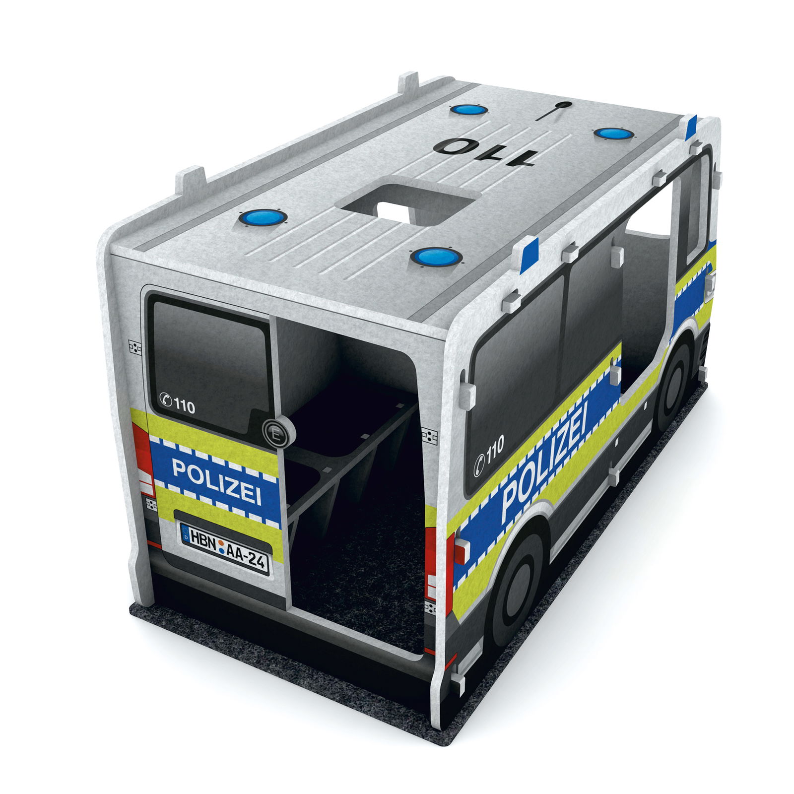 Designed soundproof police car Designed soundproof police car