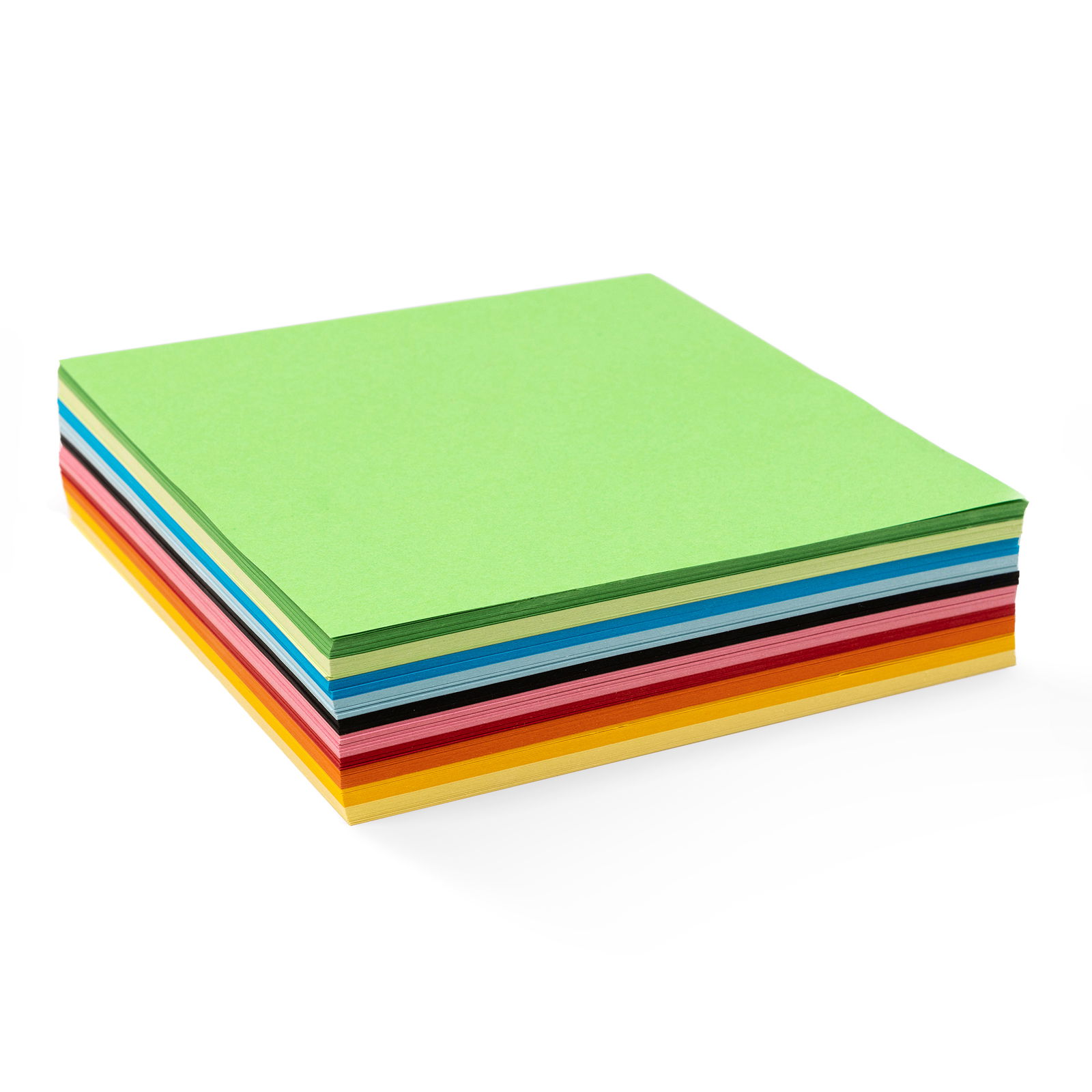 Faltblätter 10x10cm, 500 Blatt, 10 Farben