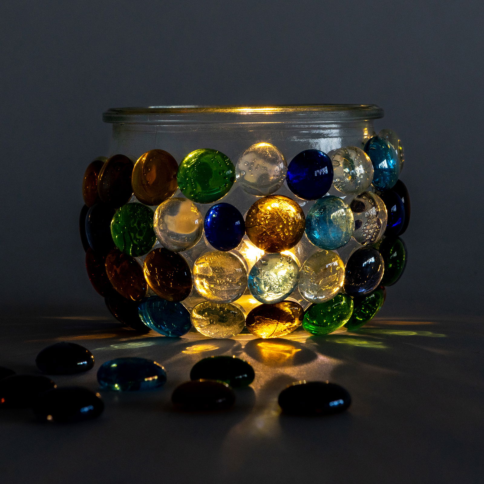 Stakleni nuggetsi, 9 boja, 500g Stakleni nuggetsi, 9 boja, 500g