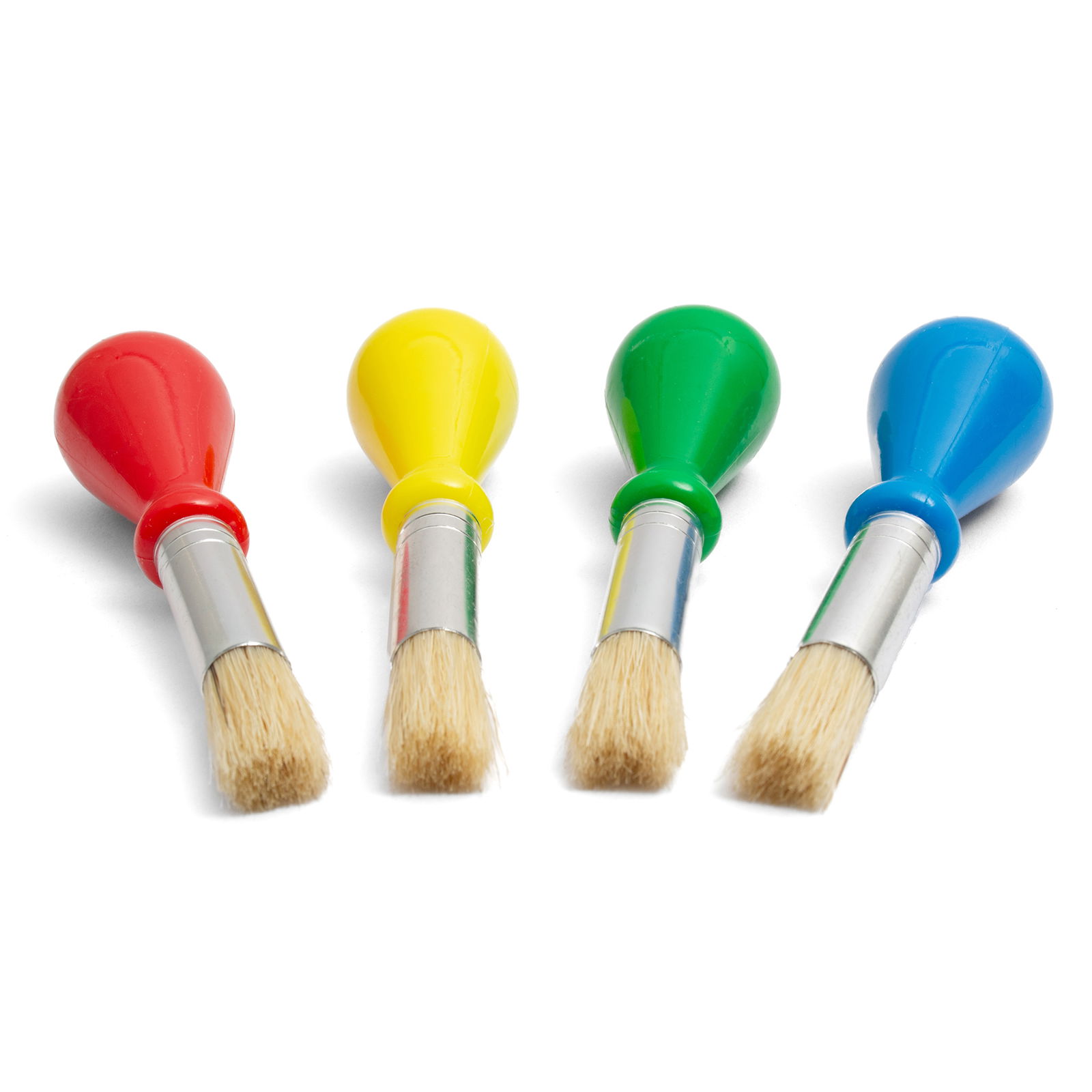 Kugelgriffpinsel, 4 Farben-Set