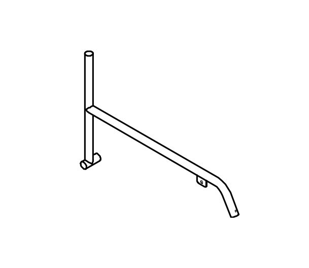 8850477 Obere Stange für Baggerarm 625